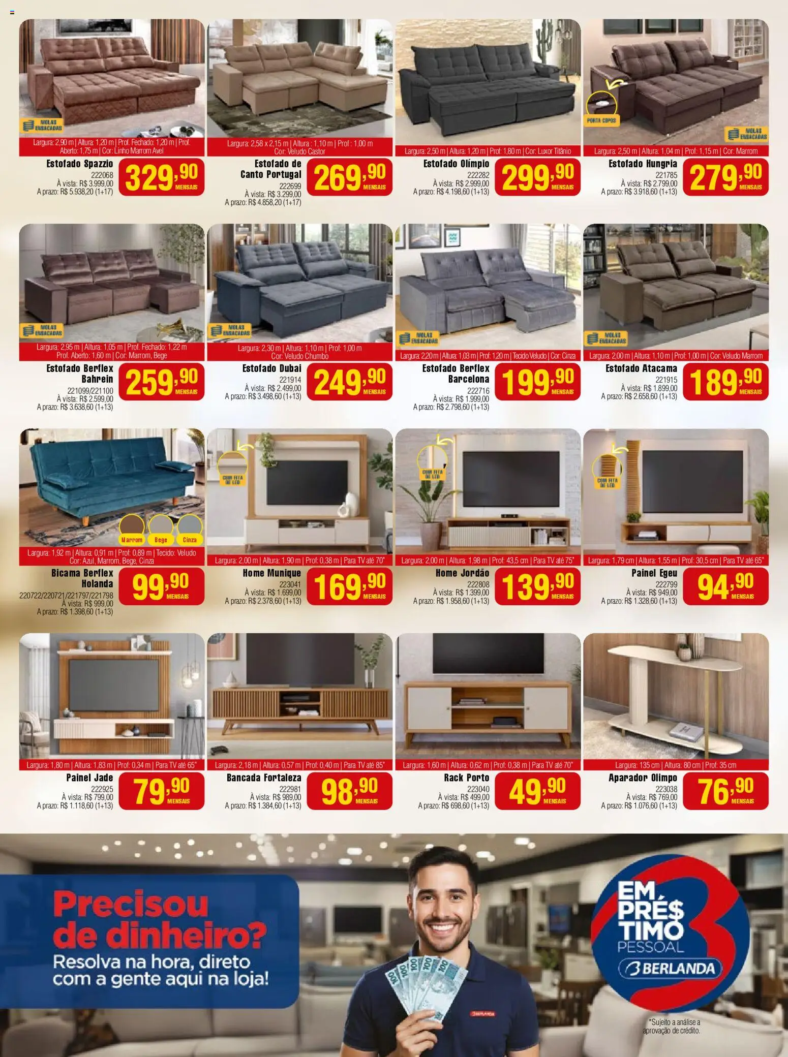 Berlanda Folheto - válido de 01.03.2026 | Página: 10 | Produtos: Bancada, Aparador, Tv, Rack
