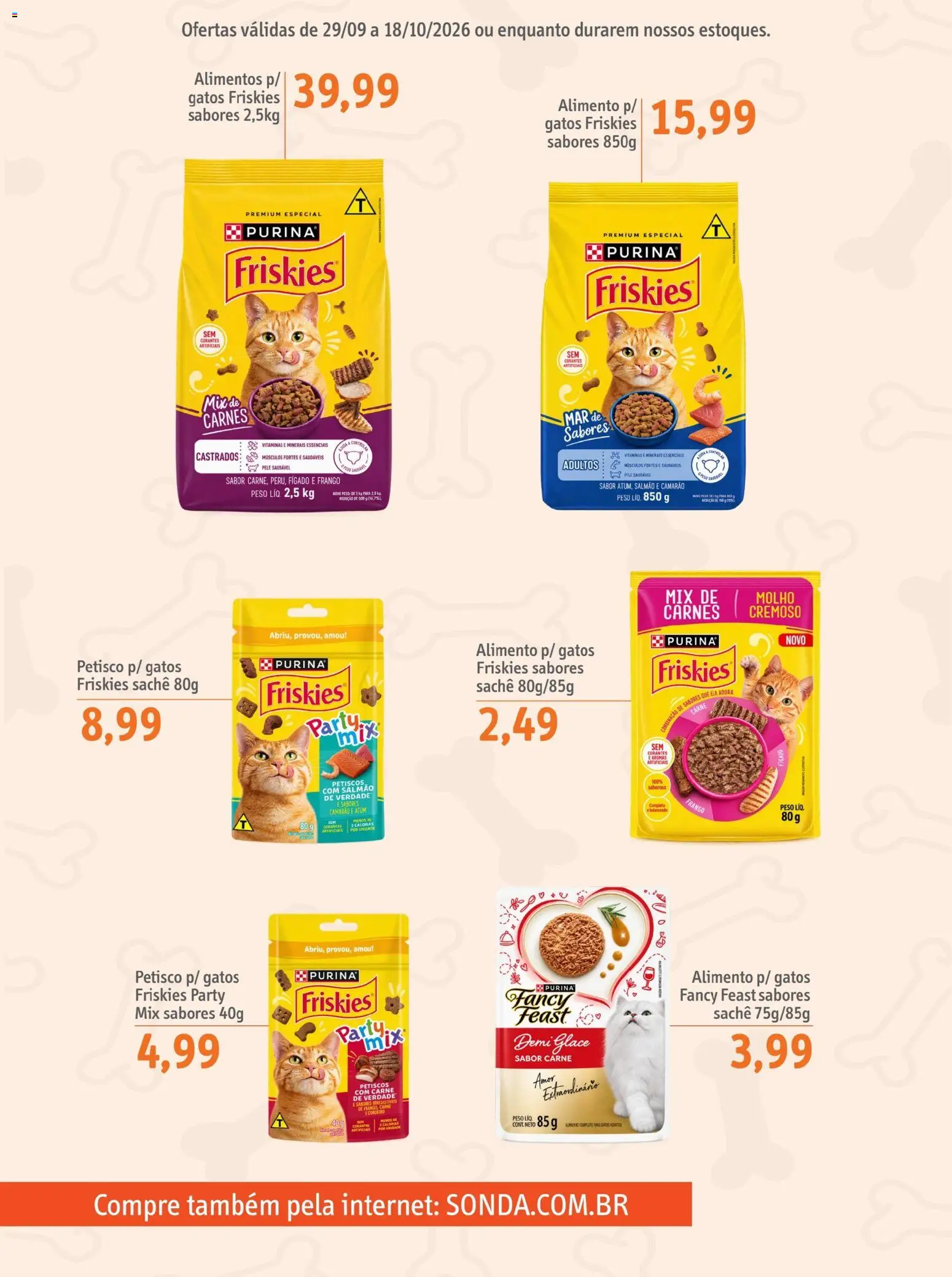 Sonda Folheto - válido de 29/09/2026 | Página: 6 | Produtos: Salmão, Cordeiro, Camarão, Alimentos