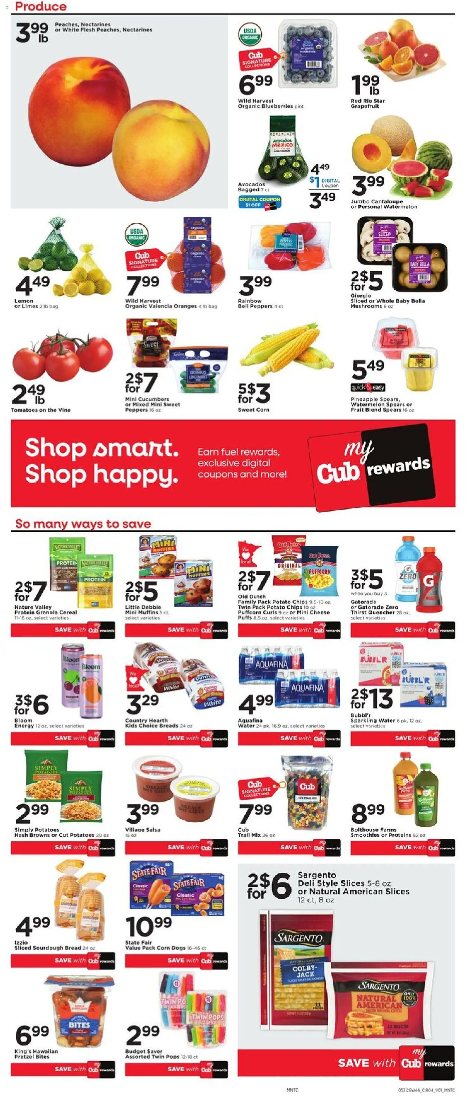 Cub Foods Weekly Savings - MN - valid from 31.05.2026 | Page: 6 | Products: Bread, Pineapple, Chips, Watermelon
