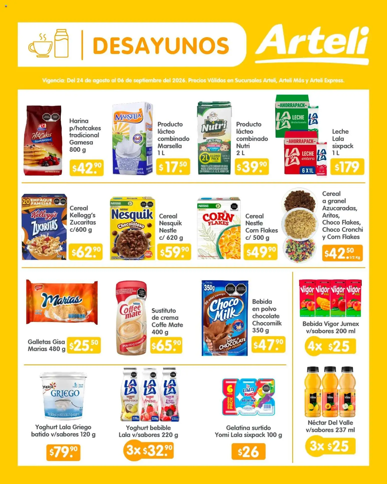 Nuevas ofertas de Arteli válidas en toda la República Mexicana desde el 24/08/2026. ¡Encuentra las mejores ofertas en Arteli folleto Quincenal! | Página: 3