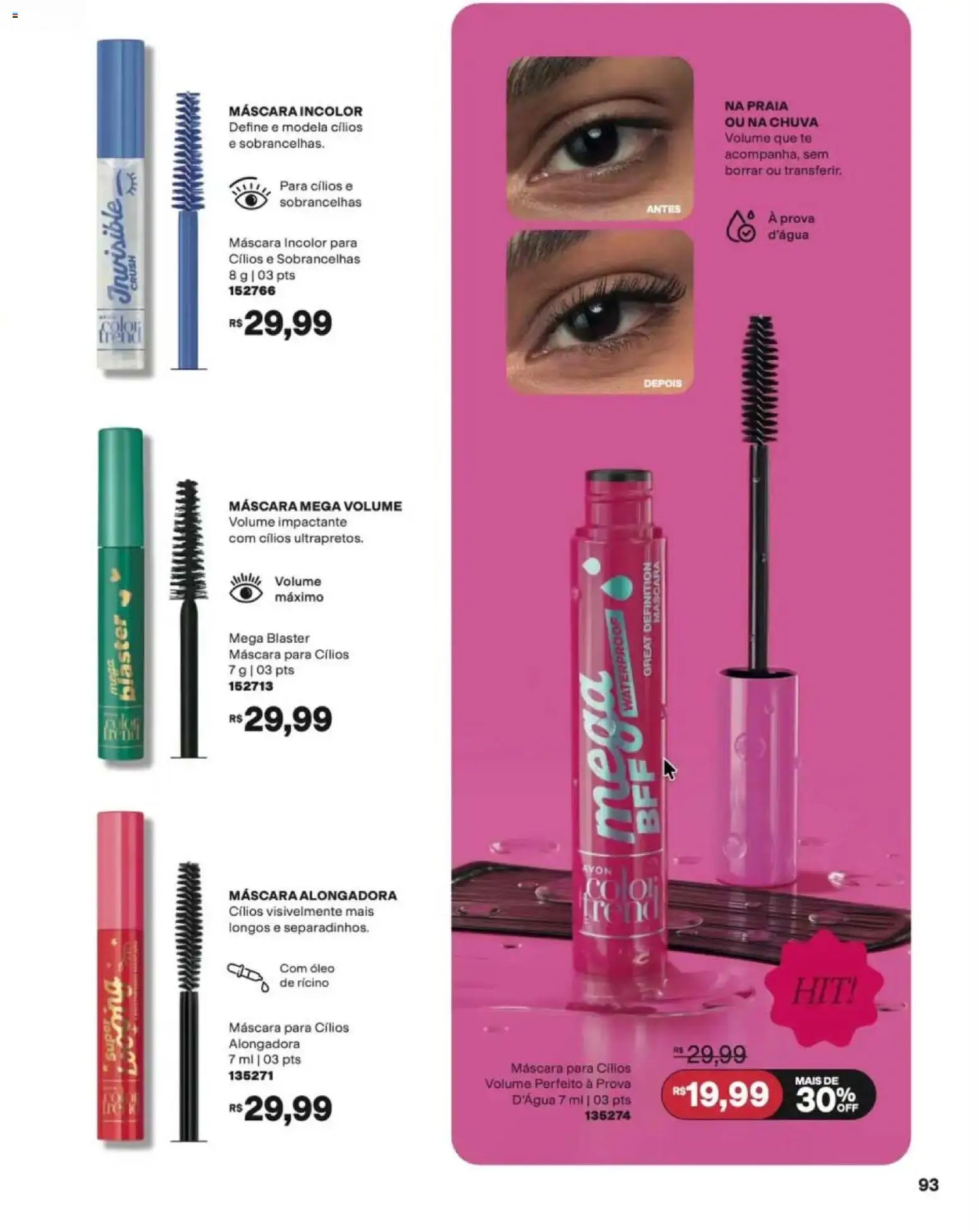 Avon Folheto - válido de 12/10/2026 | Página: 93 | Produtos: Máscara para cílios, Óleo
