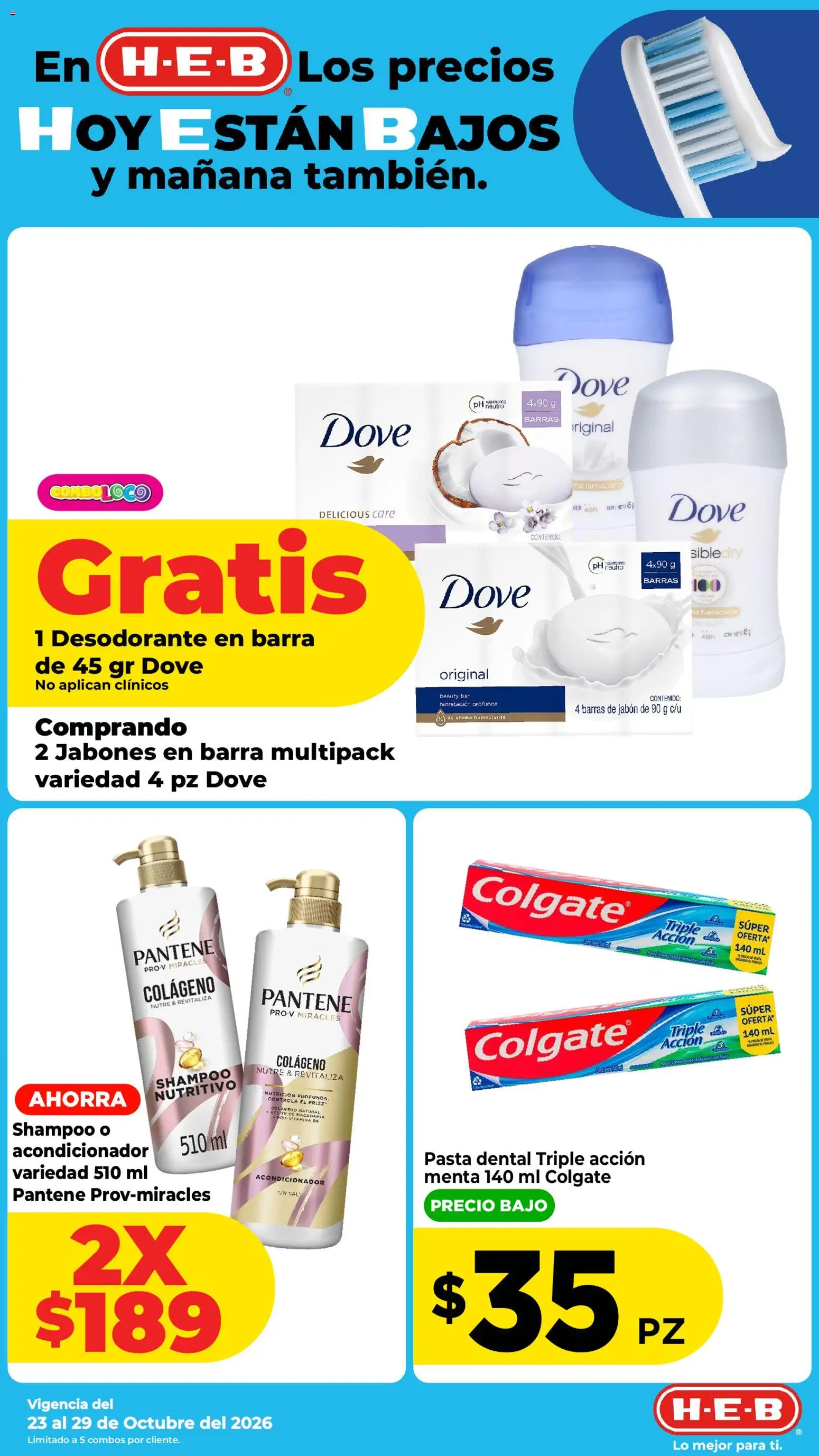 Nuevas ofertas de H-E-B válidas en toda la República Mexicana desde el 23/10/2026. ¡Encuentra las mejores ofertas en H-E-B folleto! | Página: 8
