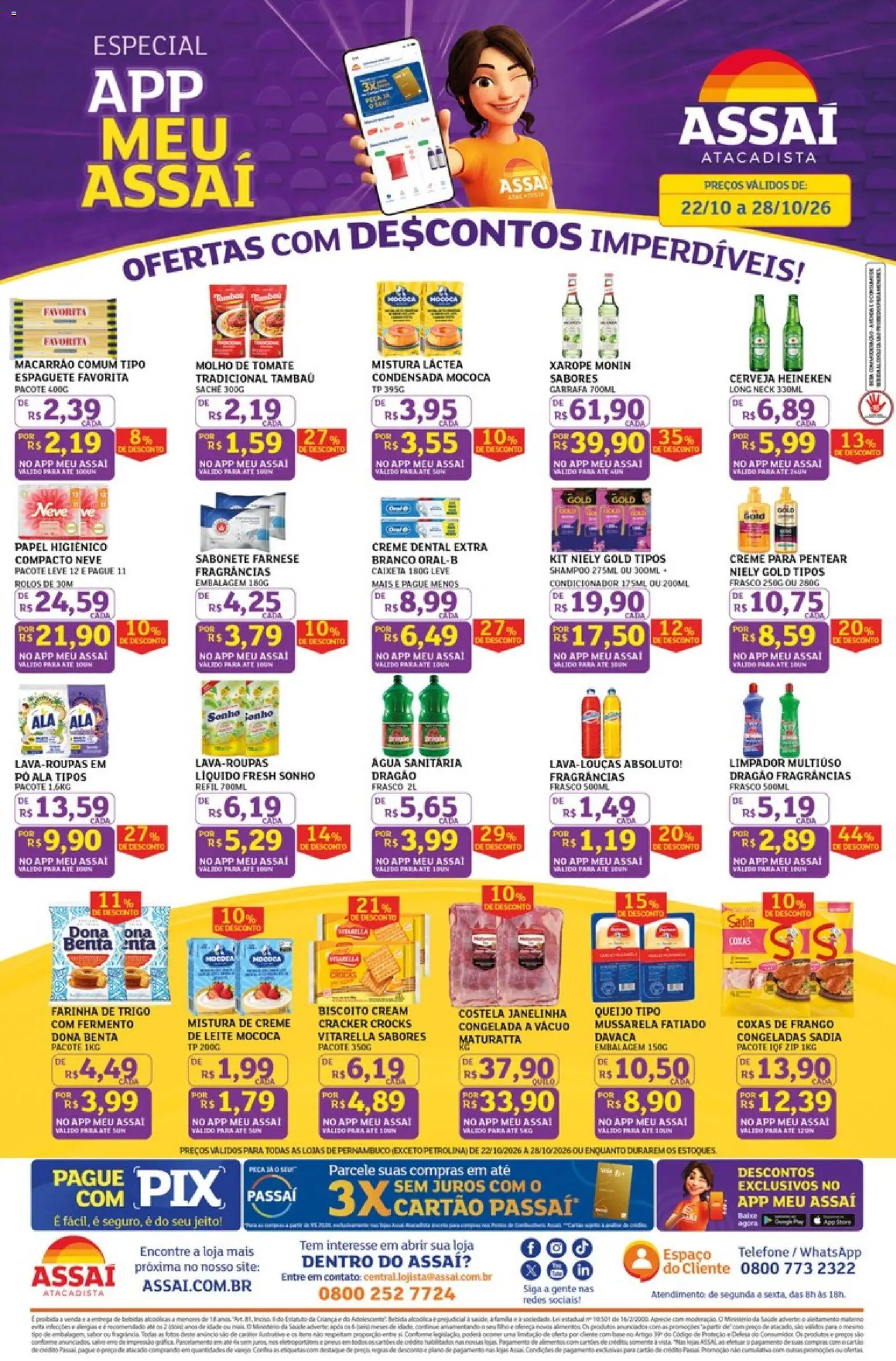 Assaí Atacadista Folheto - válido de 22/10/2026 | Página: 1
