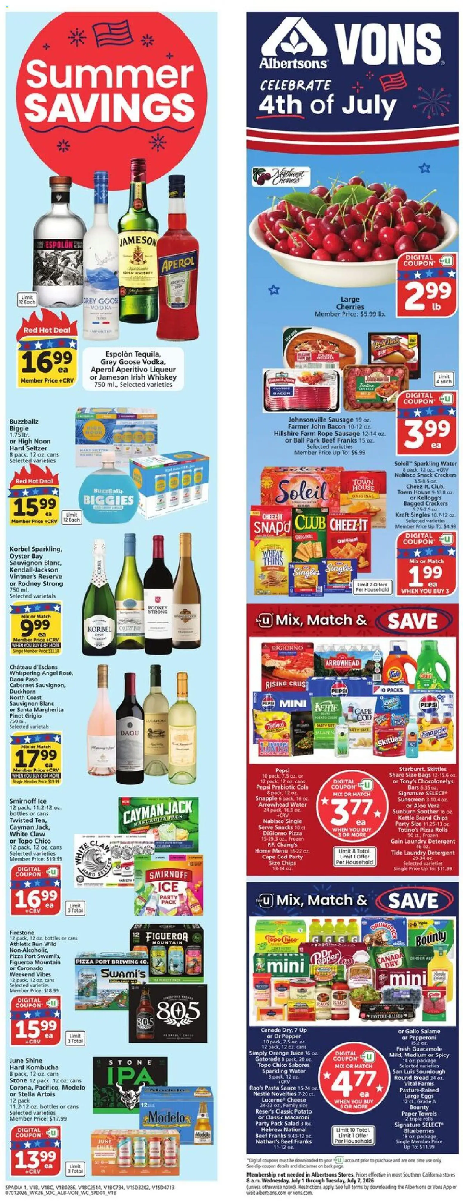 Vons Weekly Ad - valid from 07/01/2026 | Page: 2