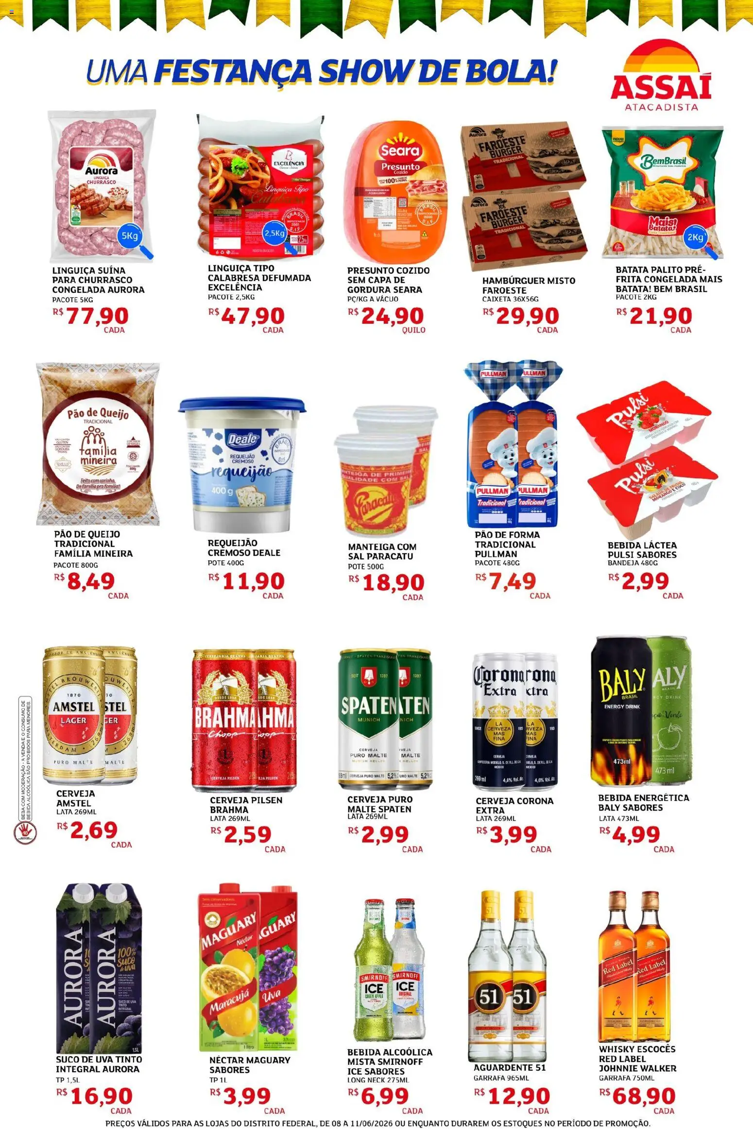 Assaí Atacadista Folheto - válido de 08.06.2026 | Página: 3 | Produtos: Coco, Maracujá, Queijo, Pão de queijo