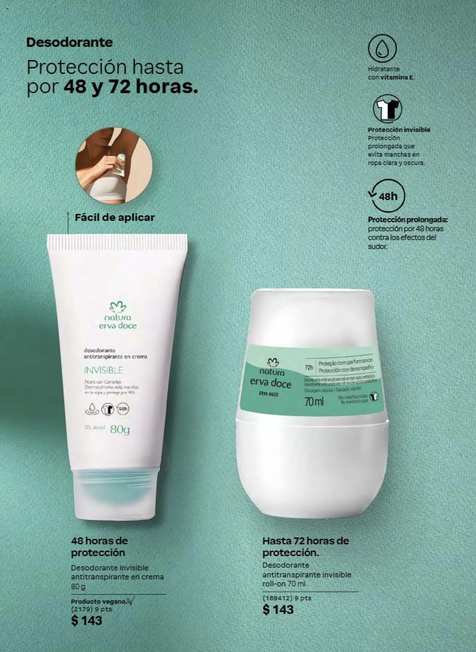 Nuevas ofertas de Natura válidas en toda la República Mexicana desde el 21/08/2026. ¡Encuentra las mejores ofertas en Natura campaña 13 2026! | Página: 143 | Productos: Desodorante, Antitranspirante, Crema, Ropa
