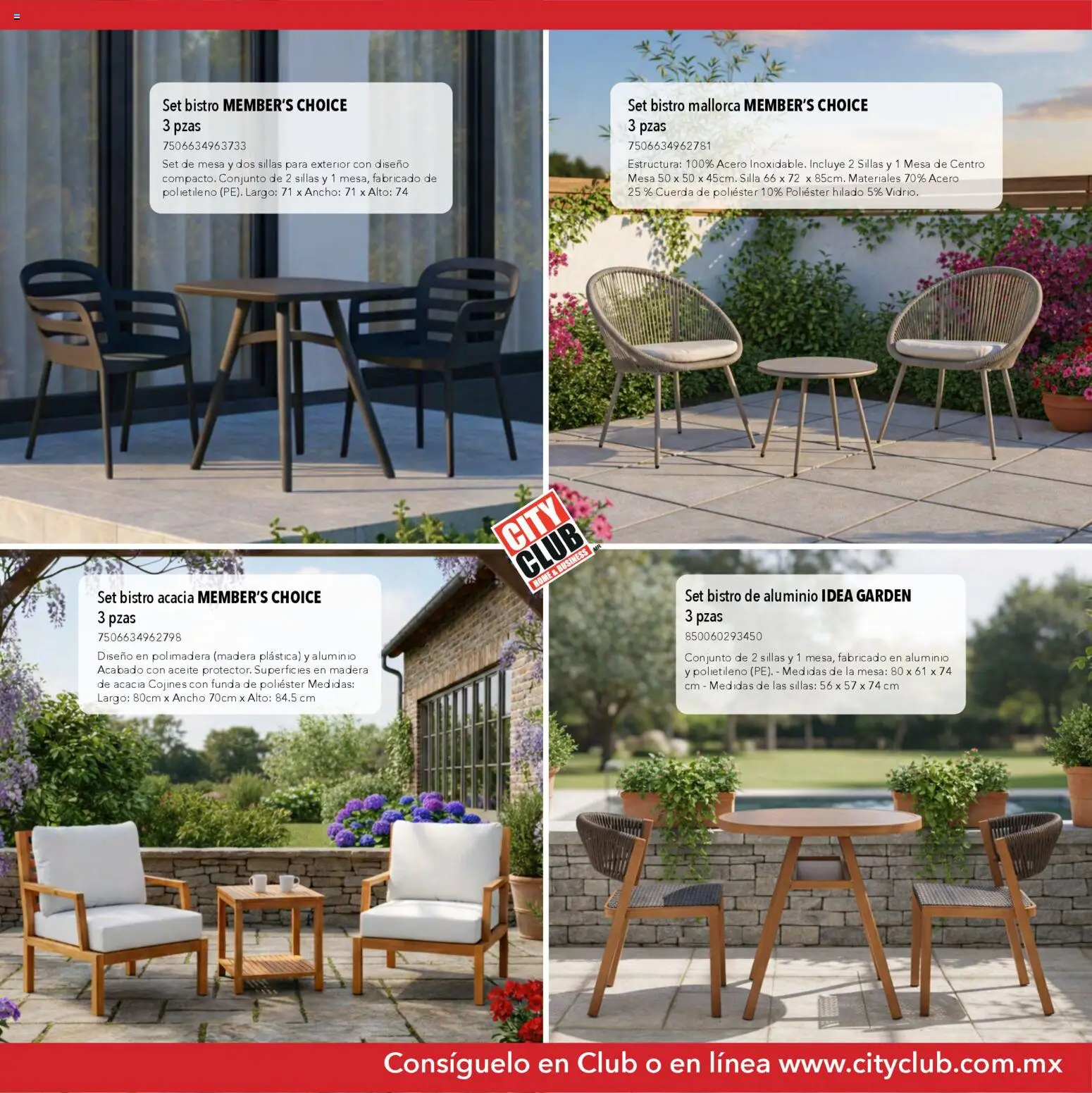 Nuevas ofertas de City Club válidas en toda la República Mexicana desde el 13.03.2026. ¡Encuentra las mejores ofertas en City Club Catálogo de muebles! | Página: 5 | Productos: Silla, Funda, Conjunto, Mesa de centro