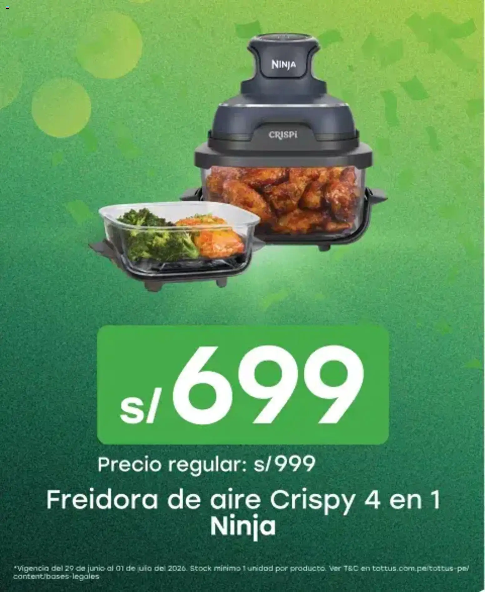 Catálogo Tottus válido desde 29/06/2026 | Página: 4 | Productos: Freidora