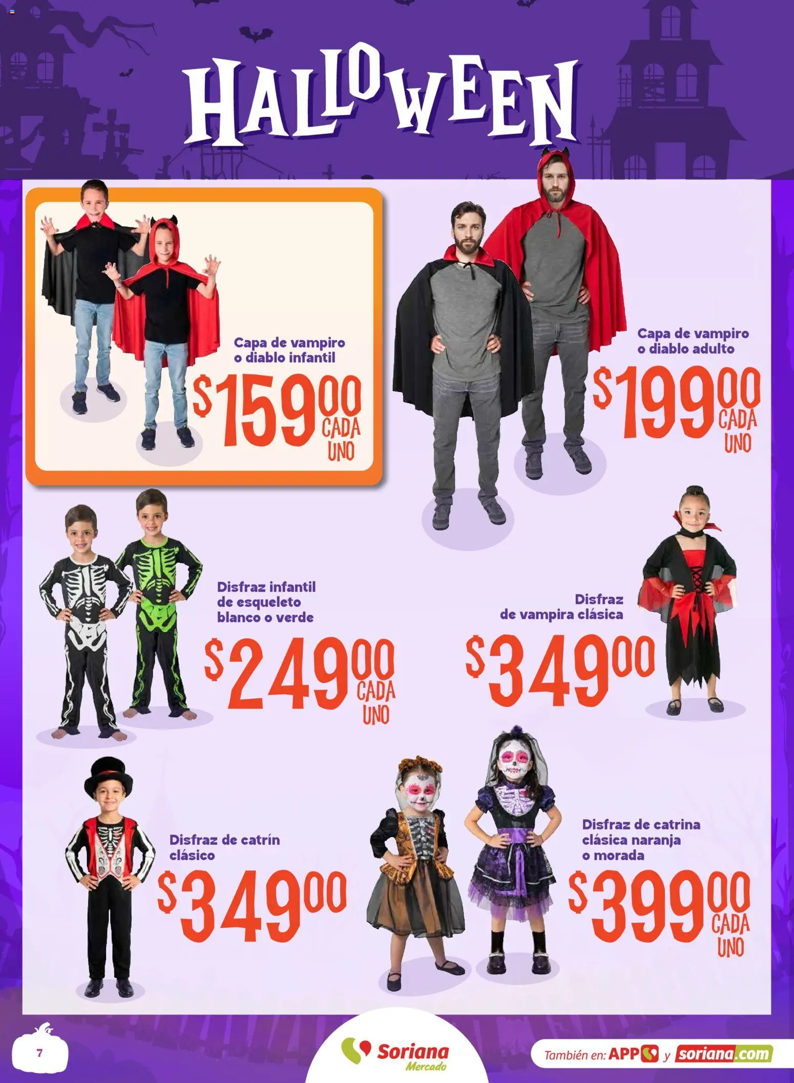 Nuevas ofertas de Soriana válidas en toda la República Mexicana desde el 08/09/2026. ¡Encuentra las mejores ofertas en Soriana Halloween y Día de muertos Mercado Nacional! | Página: 7