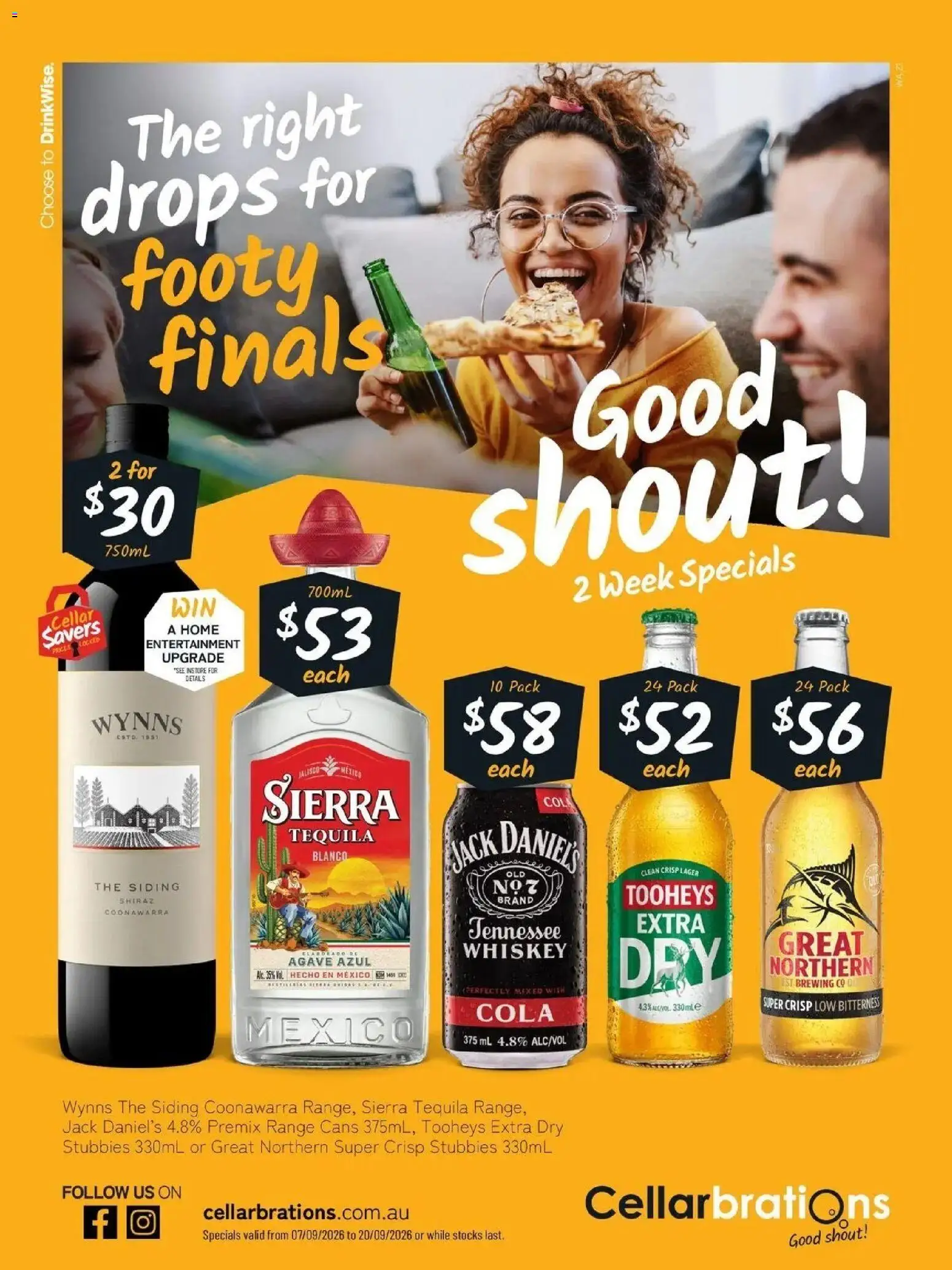 Cellarbrations catalogue - valid from 07/09/2026 | Page: 1 | Products: Agave, Tequila, Whiskey, Jack Daniel’s