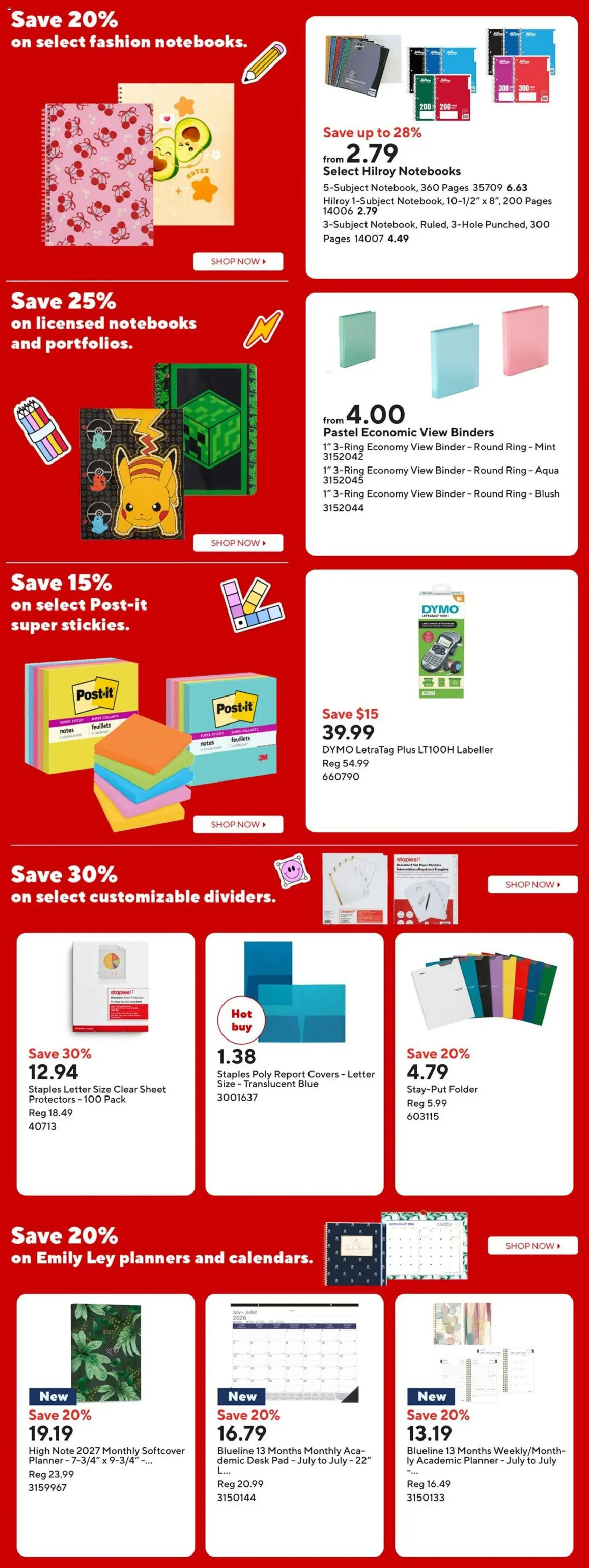 Staples flyer valid from Aug 21, 2026 | Page: 5 | Products: Blush