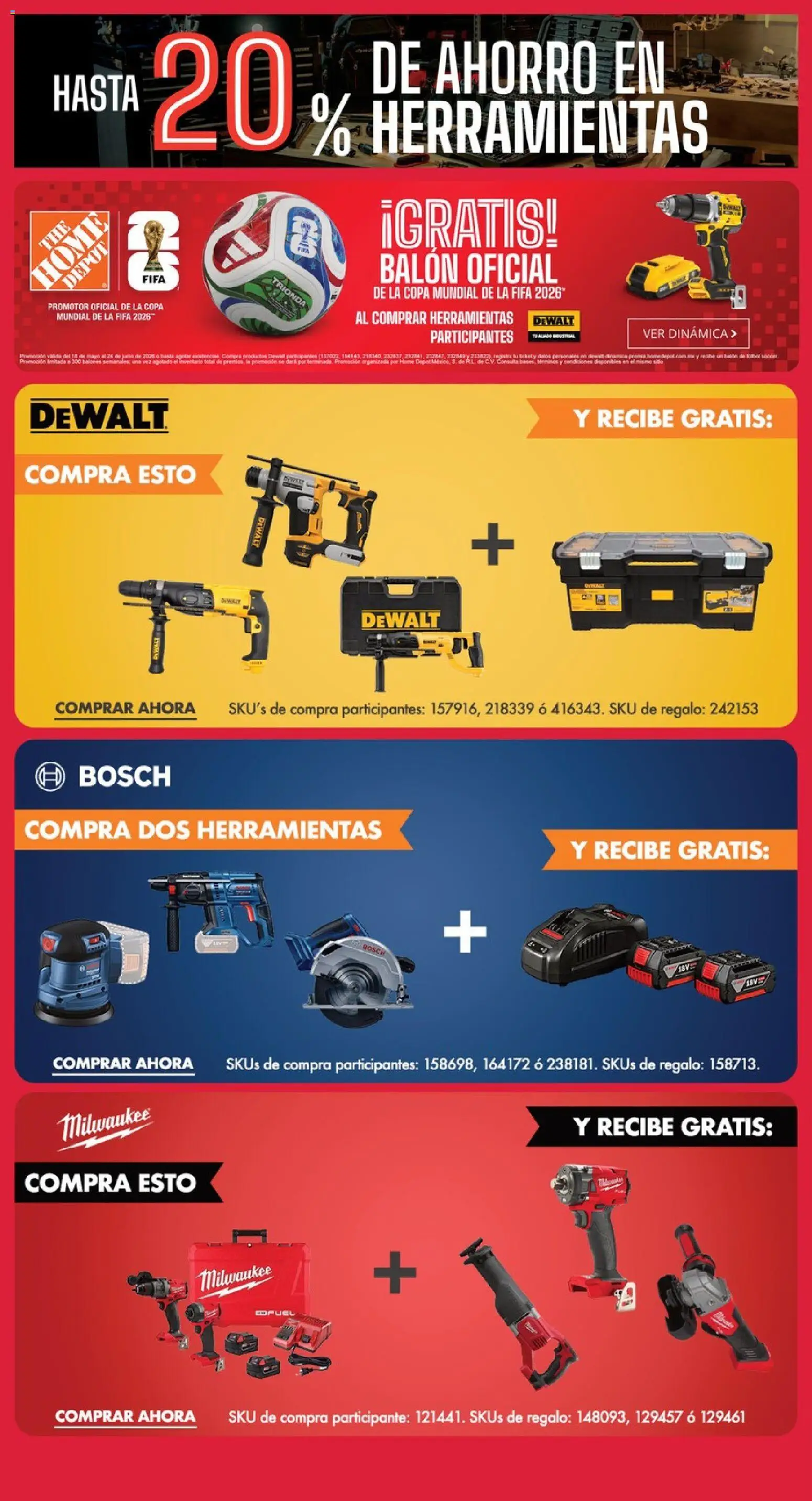Nuevas ofertas de Home Depot válidas en toda la República Mexicana desde el 01.06.2026. ¡Encuentra las mejores ofertas en Home Depot Cyber Week! | Página: 5