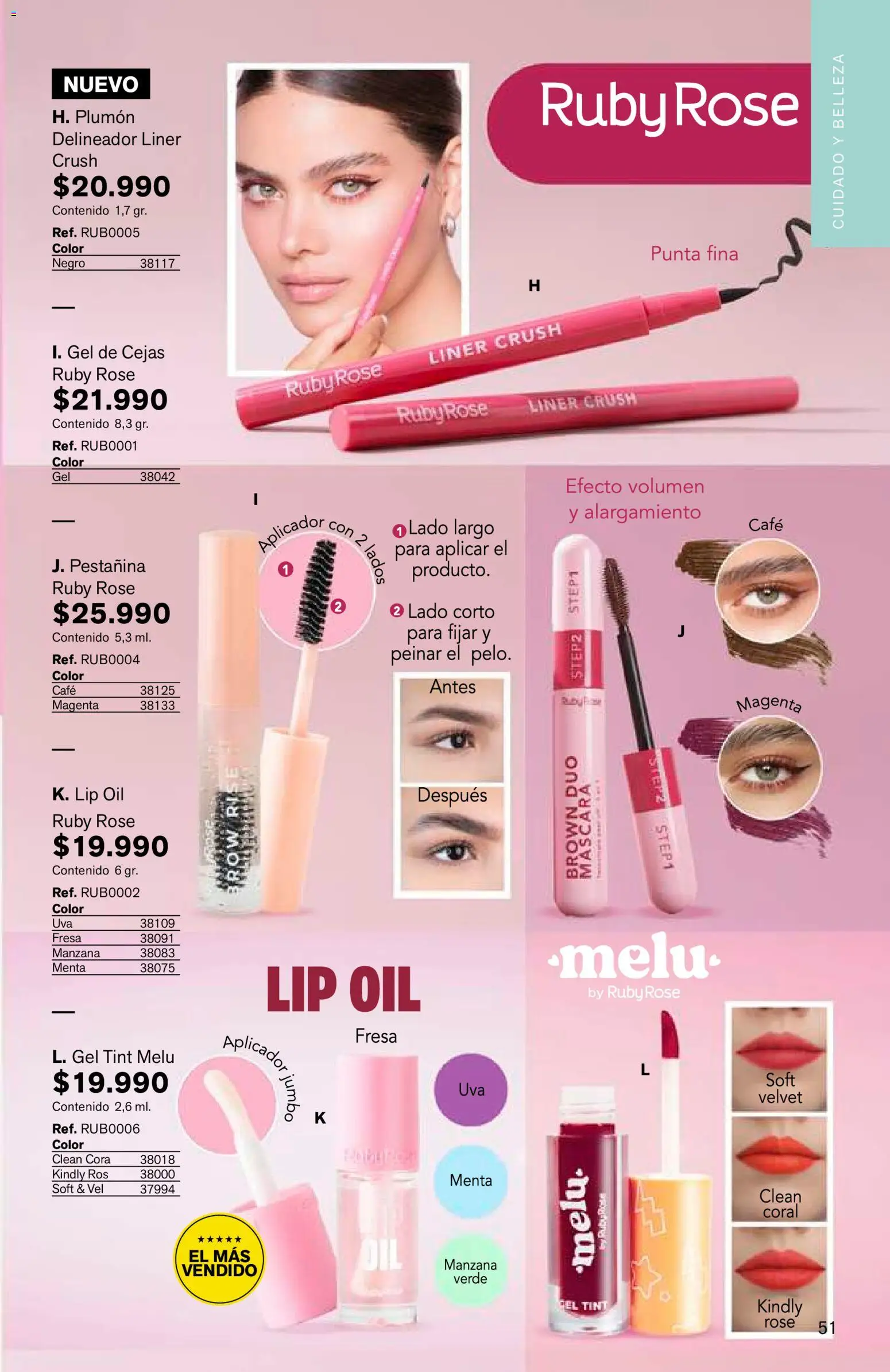 Leonisa revista - valida desde el 25/06/2026 | Página: 51 | Productos: Fresa, Manzana, Máscara, Delineador