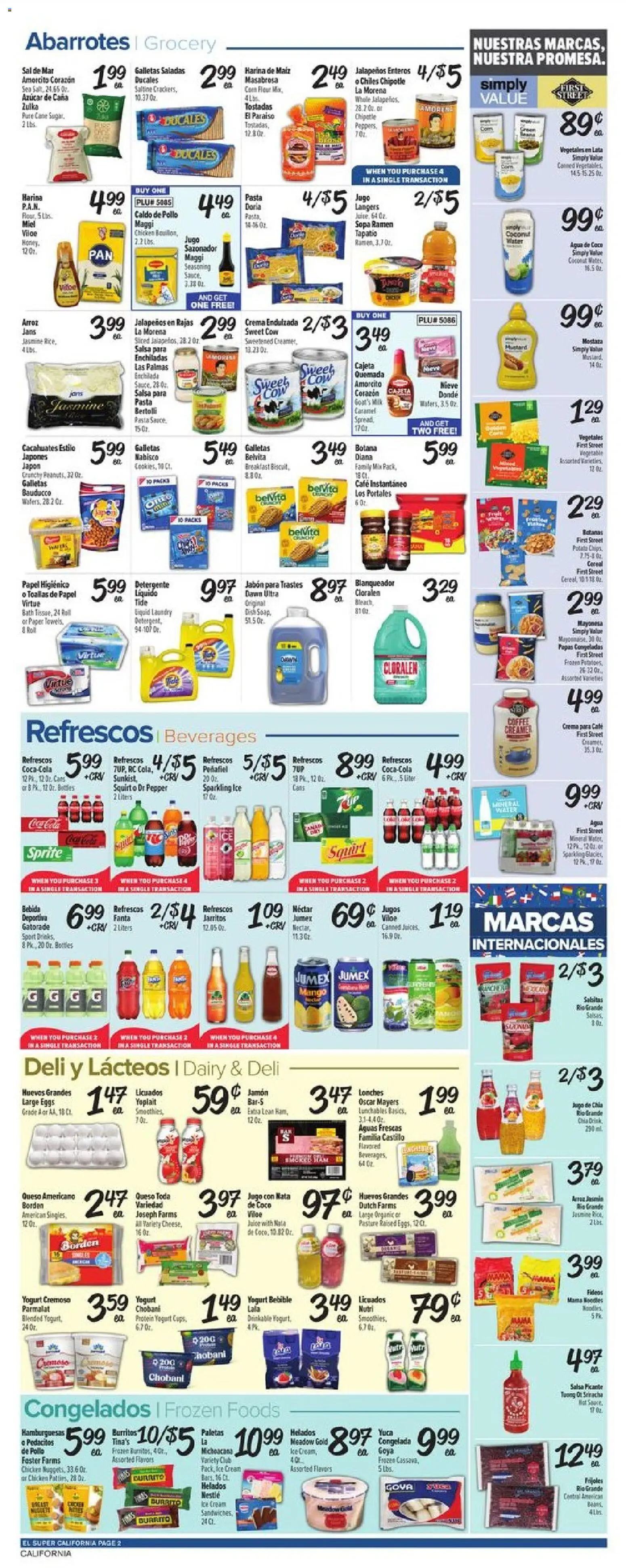 El Super Weekly Ad - CA - valid from 07/15/2026 | Page: 2 | Products: Corn, Pepper, Mango, Sheet