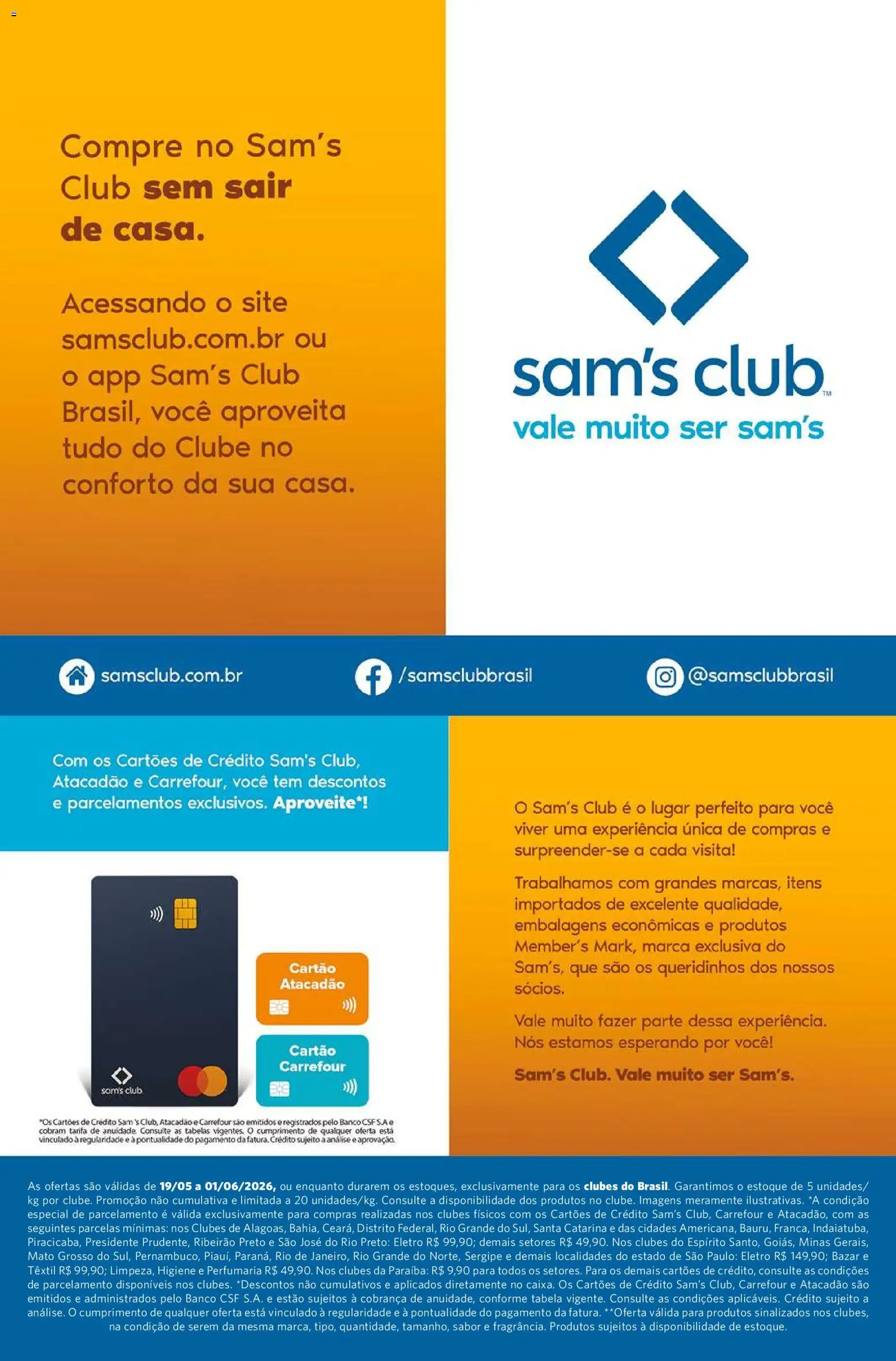 Sam's Club Folheto - válido de 19.05.2026 | Página: 7 | Produtos: Banco