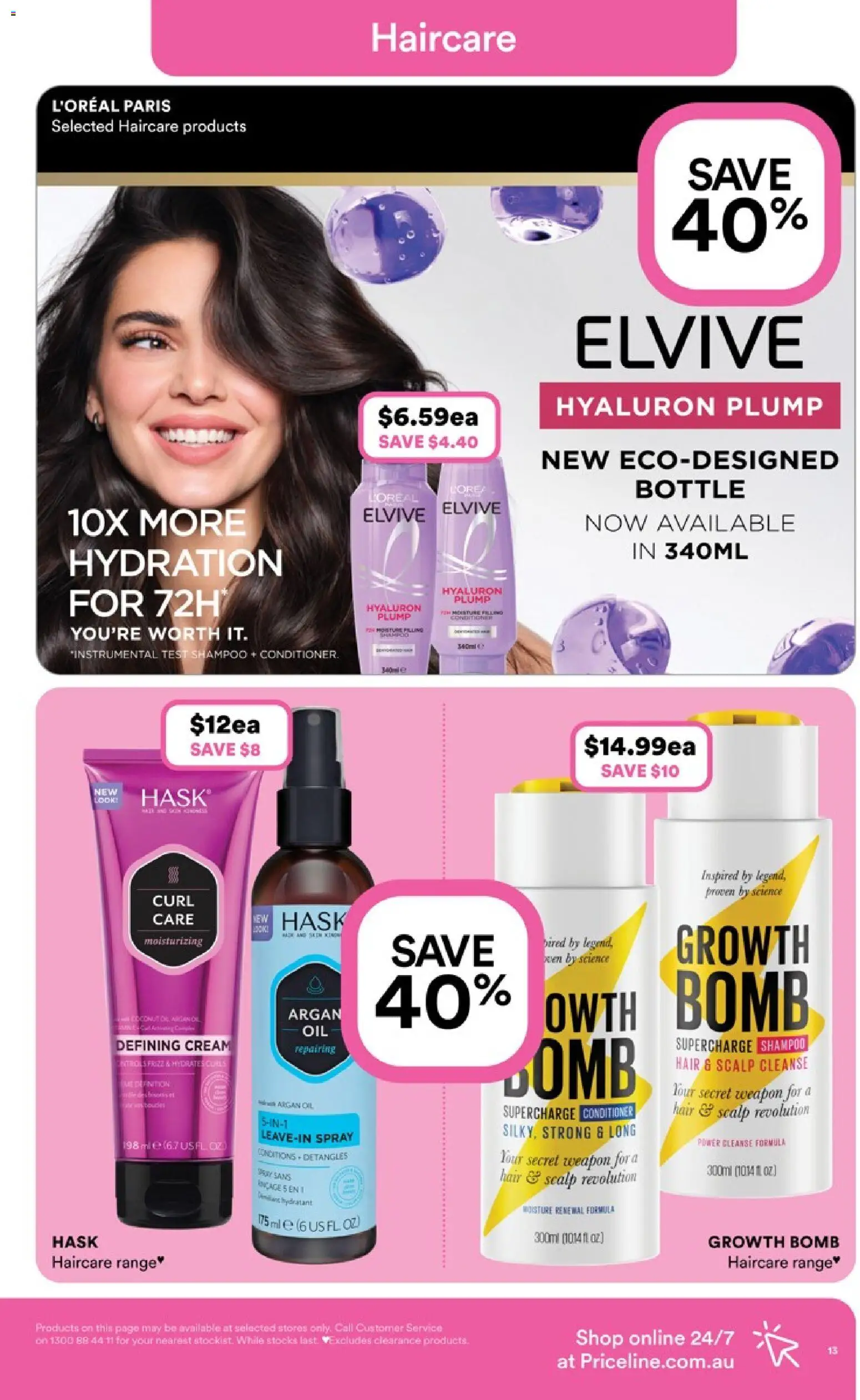 Priceline Pharmacy catalogue - valid from 09.04.2026 | Page: 13 | Products: Shampoo, Conditioner, Cream