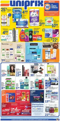 Preview of Uniprix weekly flyer / circulaire from shop Uniprix valid from Jul 30, 2026