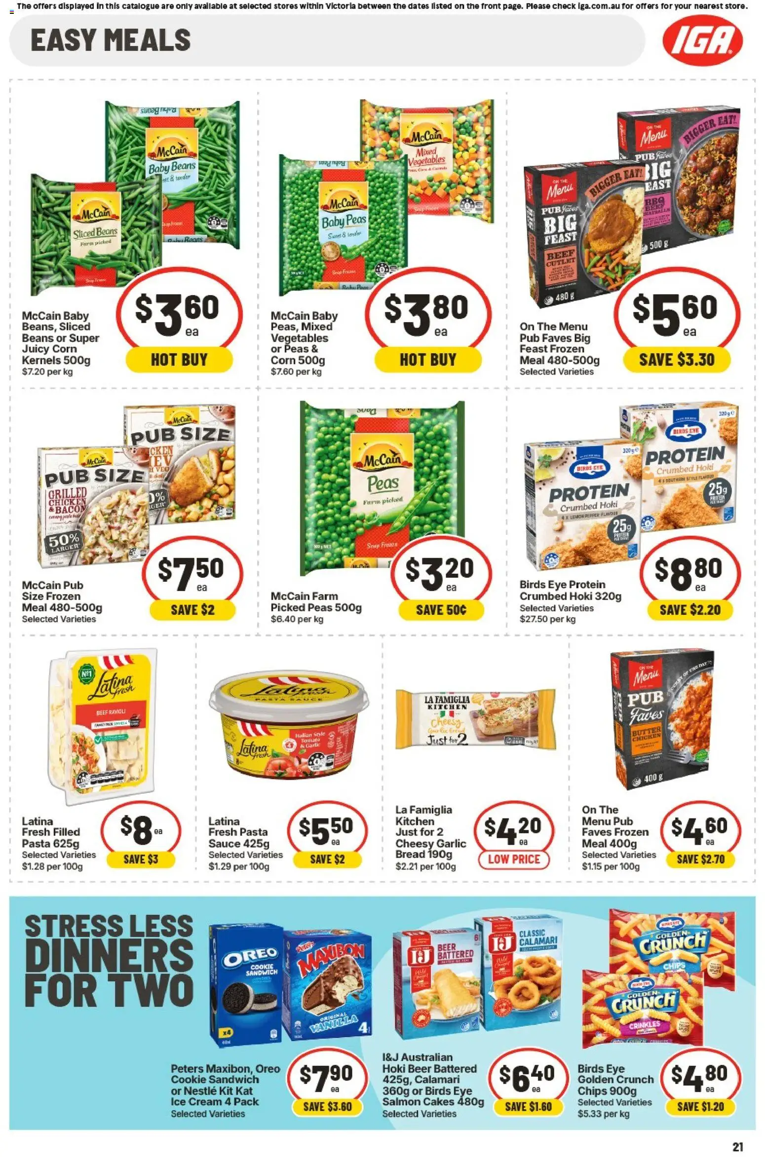 IGA catalogue - valid from 01/07/2026 | Page: 21 | Products: Butter, Bread, Salmon, Garlic