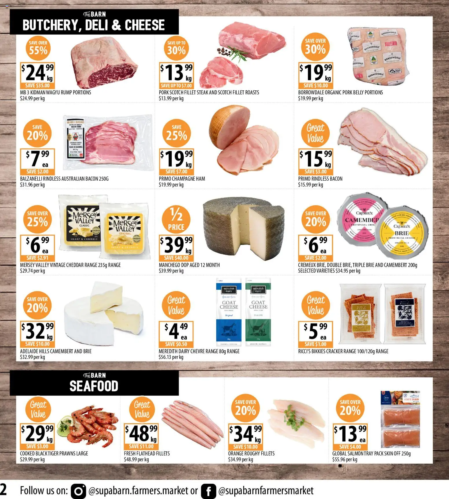 Supabarn catalogue - valid from 23/09/2026 | Page: 2 | Products: Bacon, Dairy, Cheese, Prawns