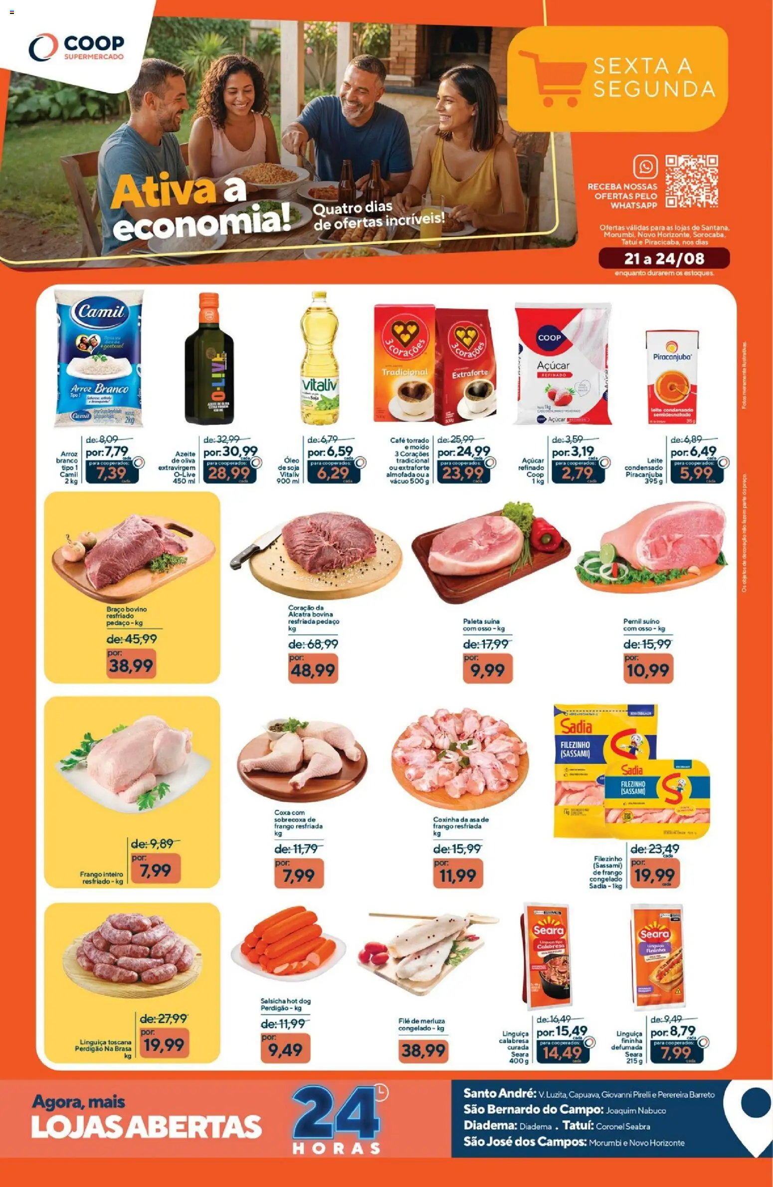 Coop Folheto - válido de 21/08/2026 | Página: 1 | Produtos: Almofada, Asa de frango, Arroz, Azeite