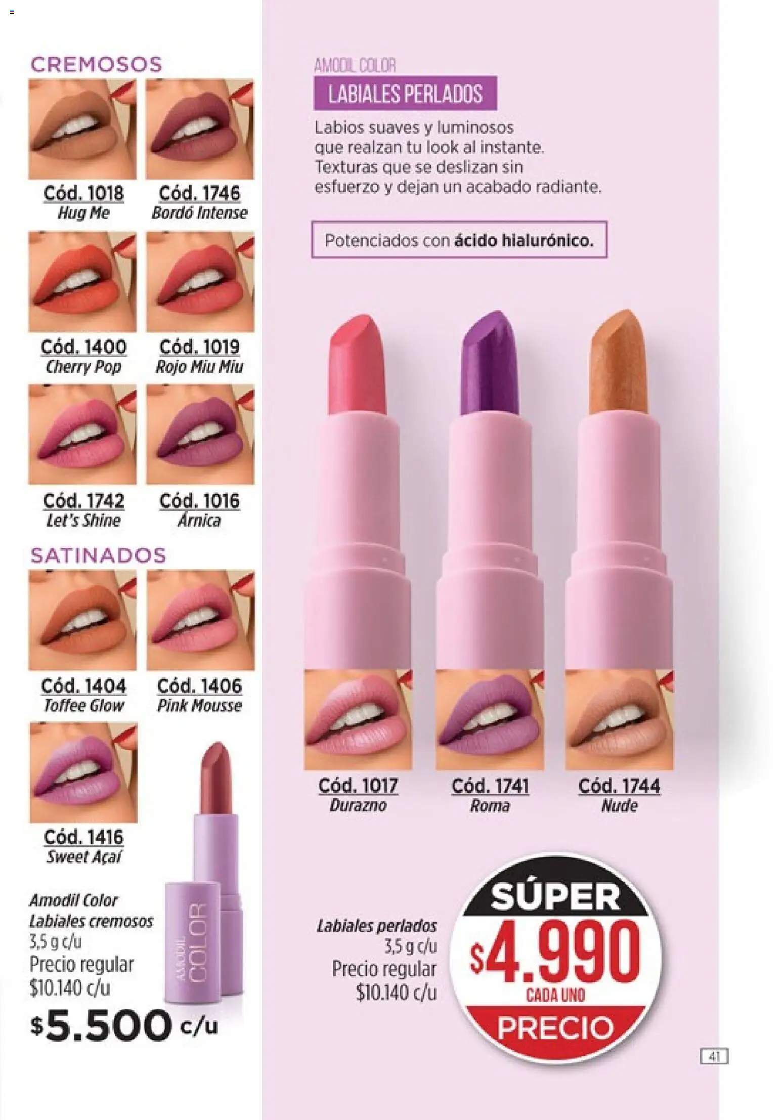 Catálogo Amodil Campaña 4 │ válido desde el 01/03/2026 | Página: 41 | Productos: Durazno, Mousse