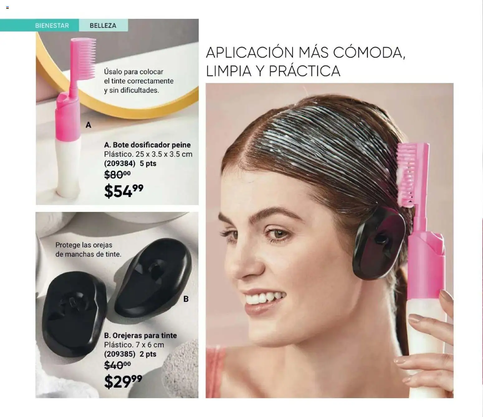 Nuevas ofertas de AVON válidas en toda la República Mexicana desde el 31/07/2026. ¡Encuentra las mejores ofertas en AVON Casa & Estilo 12 2026! | Página: 124 | Productos: Peine, Orejeras
