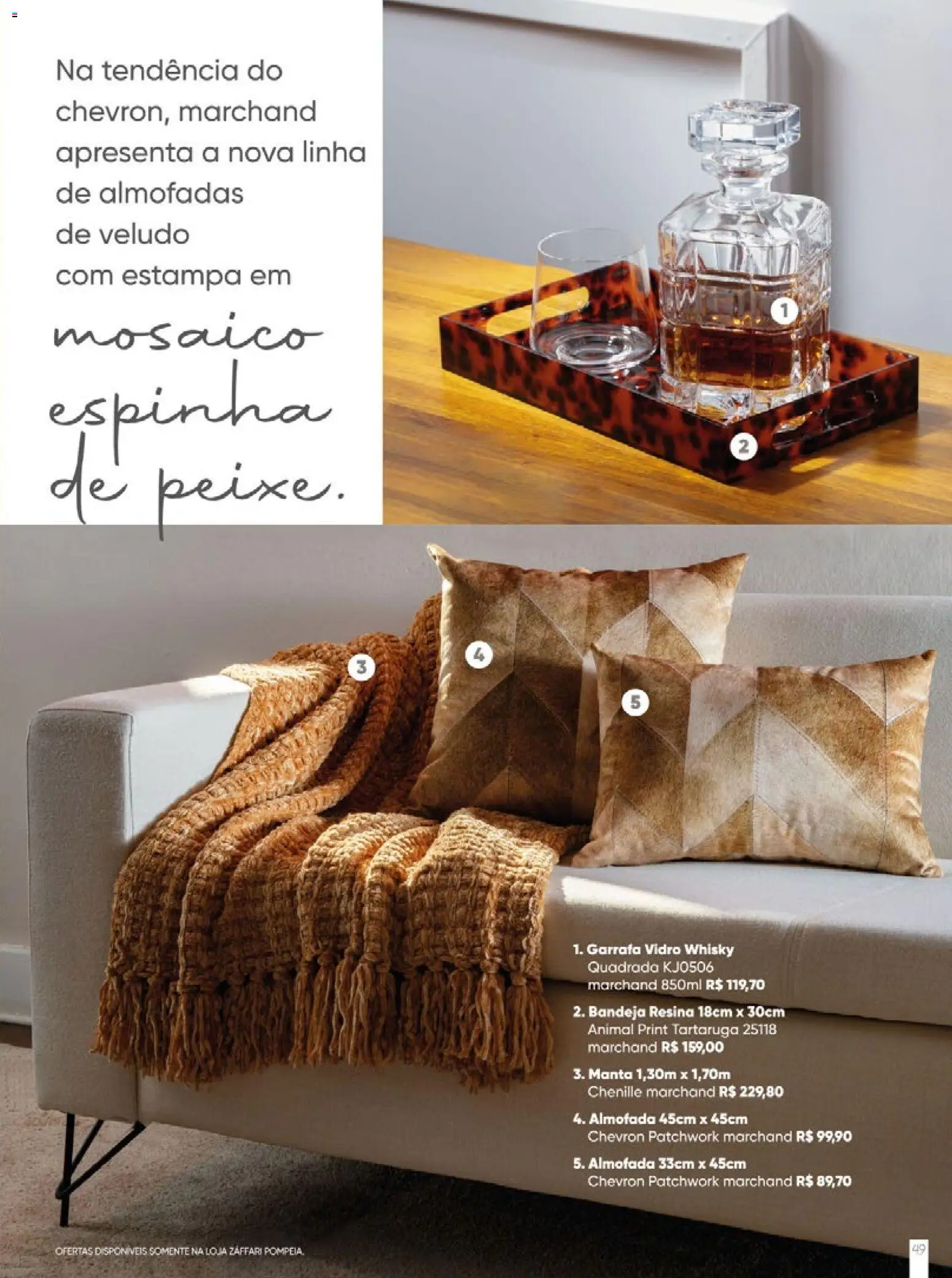 Zaffari Folheto - válido de 06/05/2026 | Página: 49 | Produtos: Whisky, Almofada, Bandeja