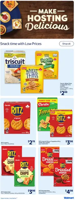 Preview of Walmart weekly flyer from shop Walmart valid from Oct 1, 2026 | Page: 25 | Products: Chips, Crackers, Salt, Onion