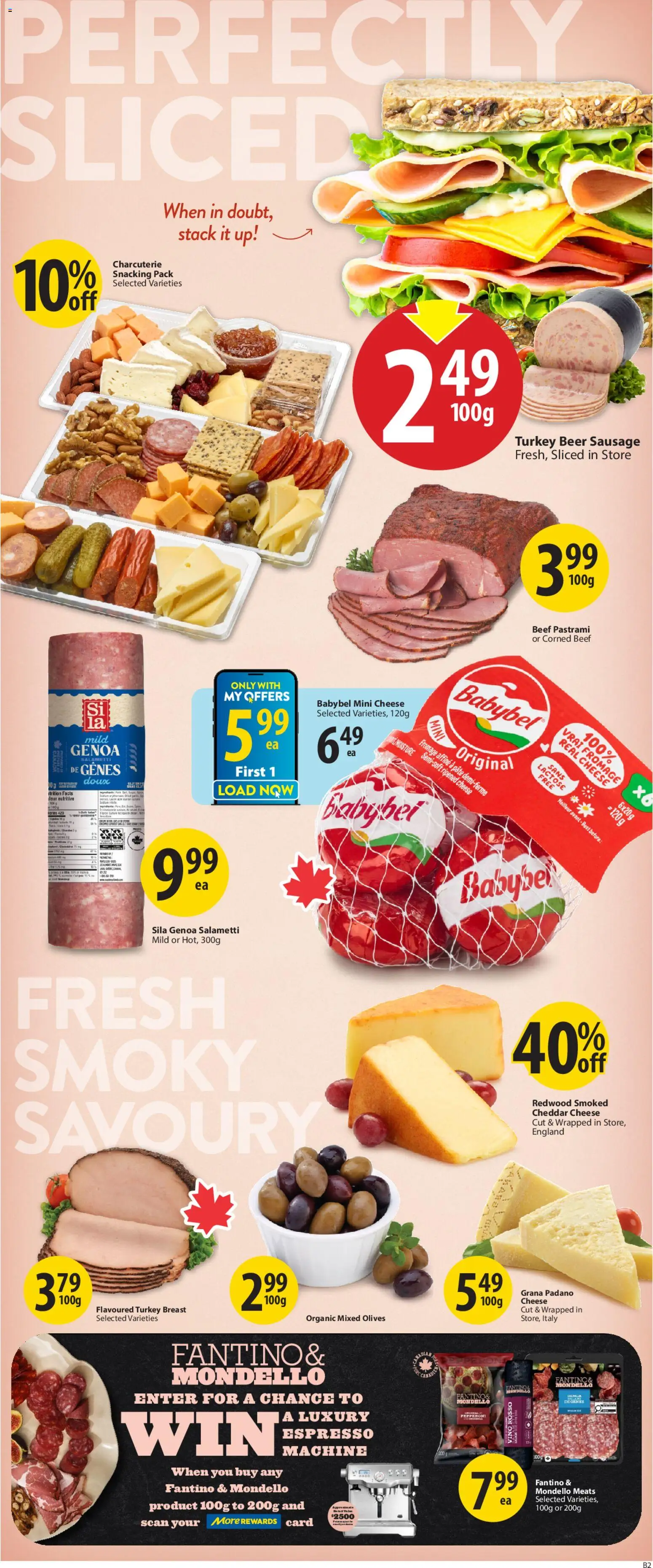 Save on foods flyer valid from 16.04.2026 | Page: 11 | Products: Beef, Turkey, Cheese, Salami