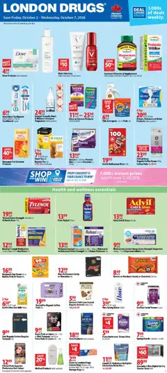 Preview of London Drugs weekly flyer / circulaire from shop London Drugs valid from Oct 2, 2026
