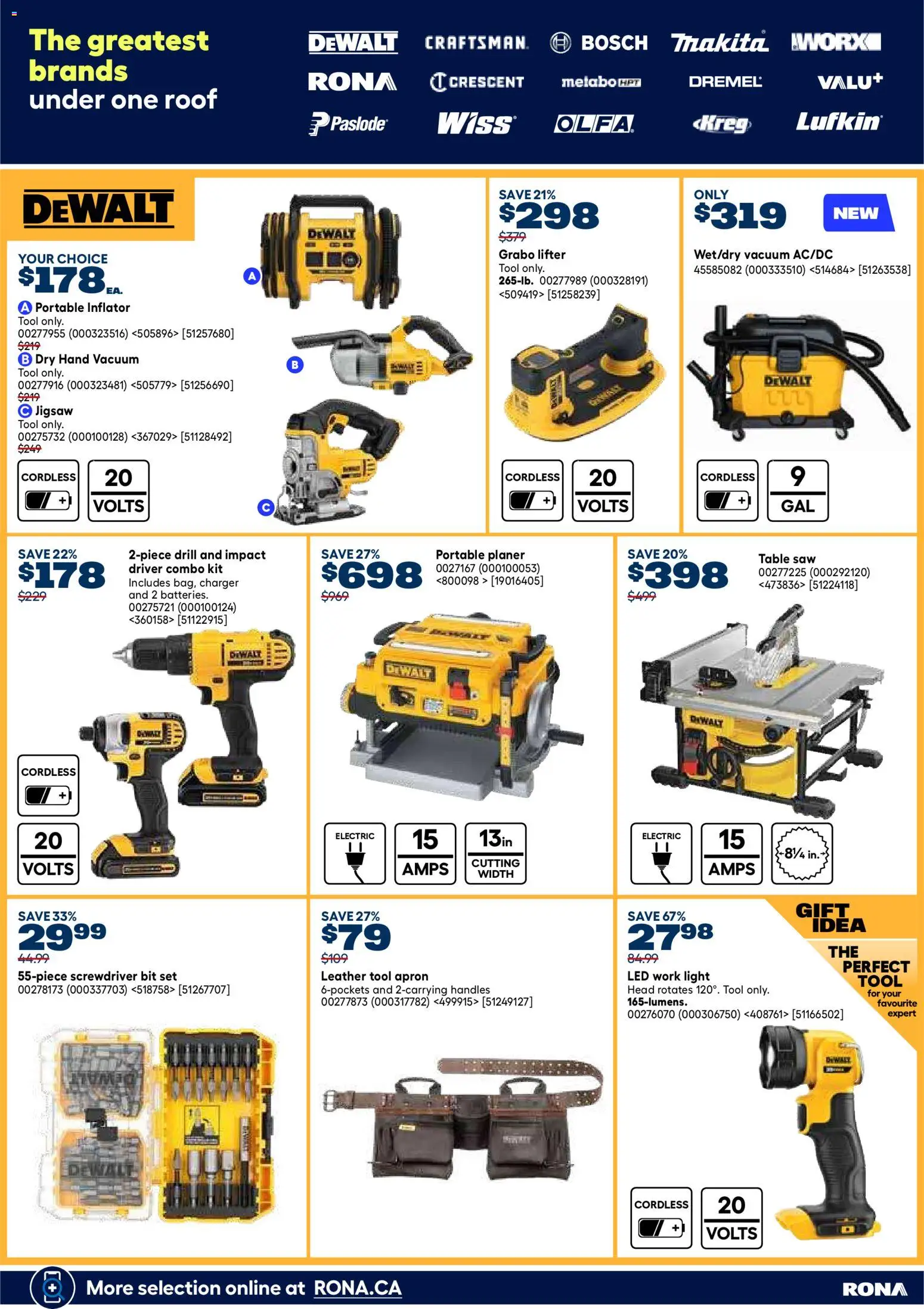 Rona flyer valid from Jul 16, 2026 | Page: 22 | Products: Jigsaw, Table