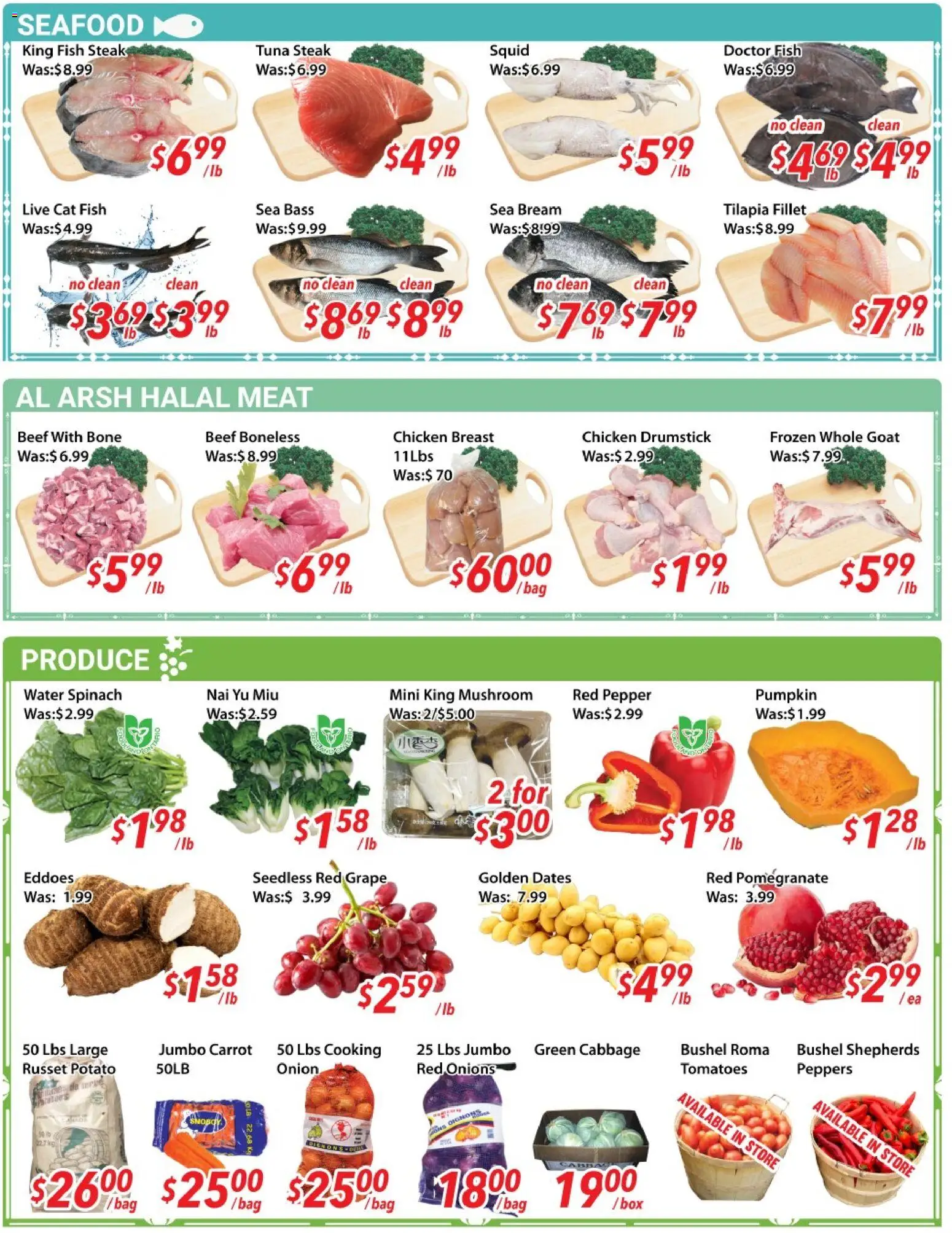 Ample Food Market flyer valid from Aug 28, 2026 | Page: 2 | Products: Carrot, Pepper, Cabbage, Chicken