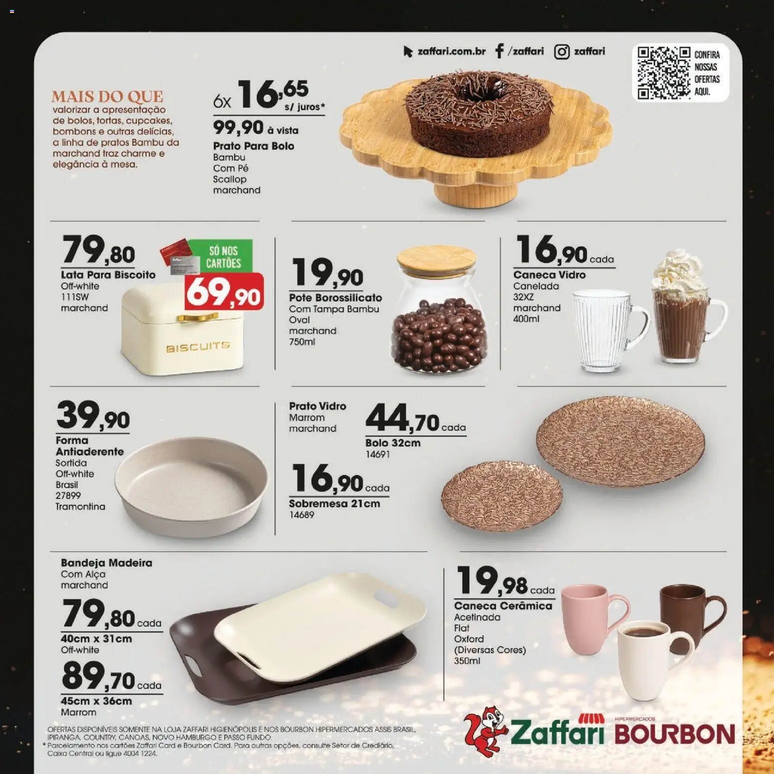 Zaffari Folheto - válido de 16/07/2026 | Página: 8 | Produtos: Caneca, Bourbon, Bolo, Bandeja