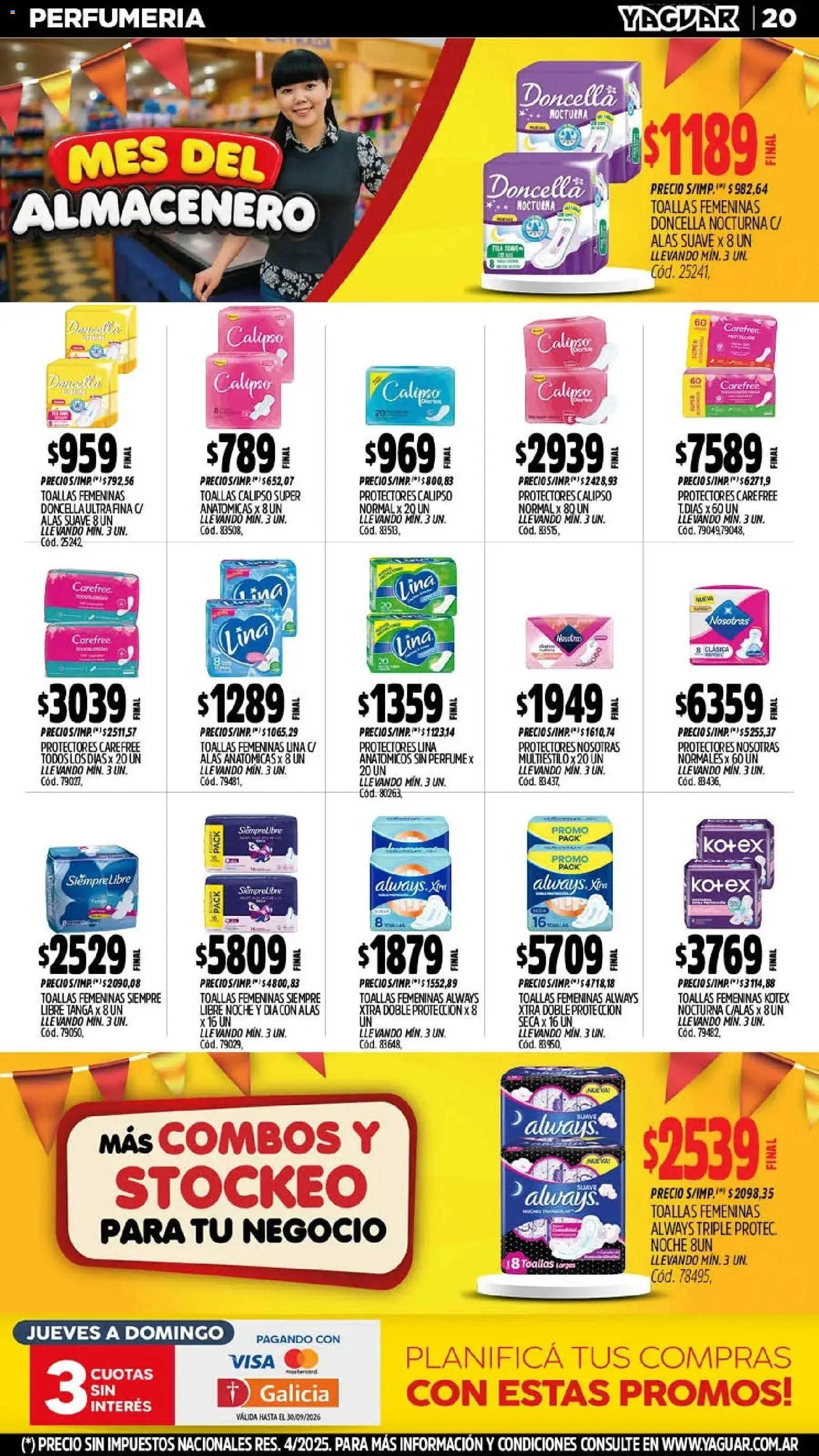 Yaguar - Oferta Semanal Parque Chacabuco │ válido desde el 28/09/2026 | Página: 20 | Productos: Toallas, Perfume
