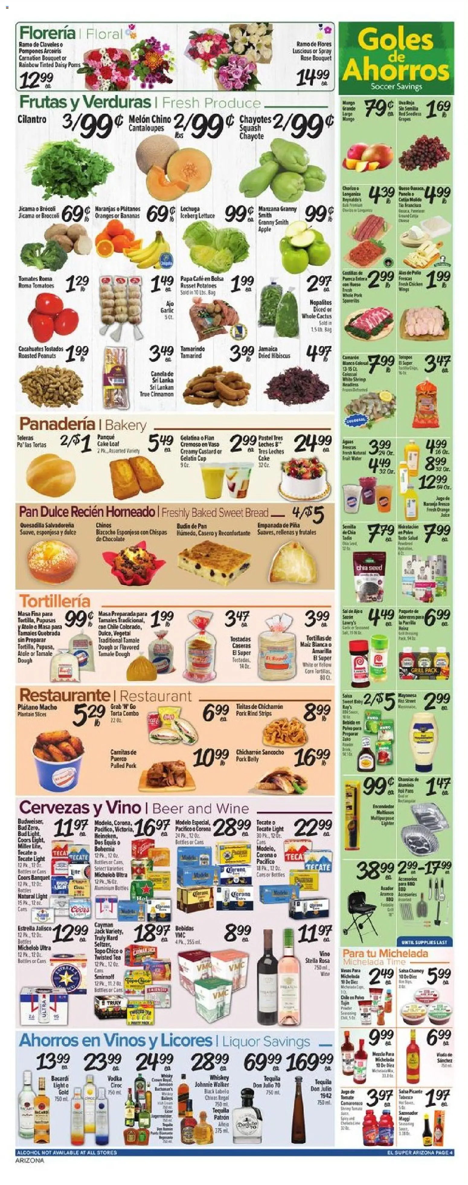 El Super Weekly Ad - AK - valid from 03.06.2026 | Page: 4 | Products: Beer, Pork, Melon, Grill