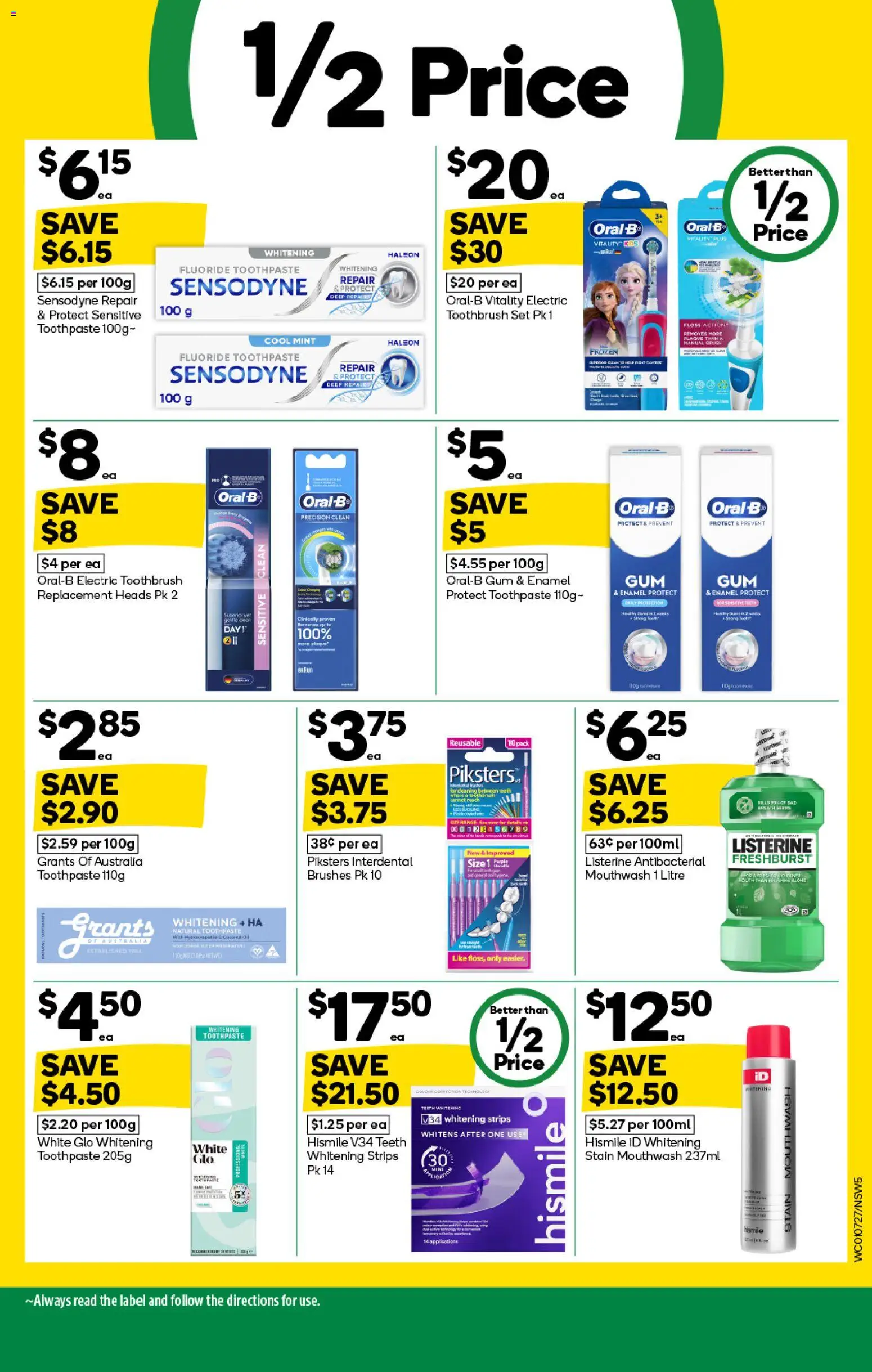 Woolworths catalogue - valid from 01/07/2026 | Page: 5 | Products: Gum, Toothpaste, Mouthwash, Toothbrush