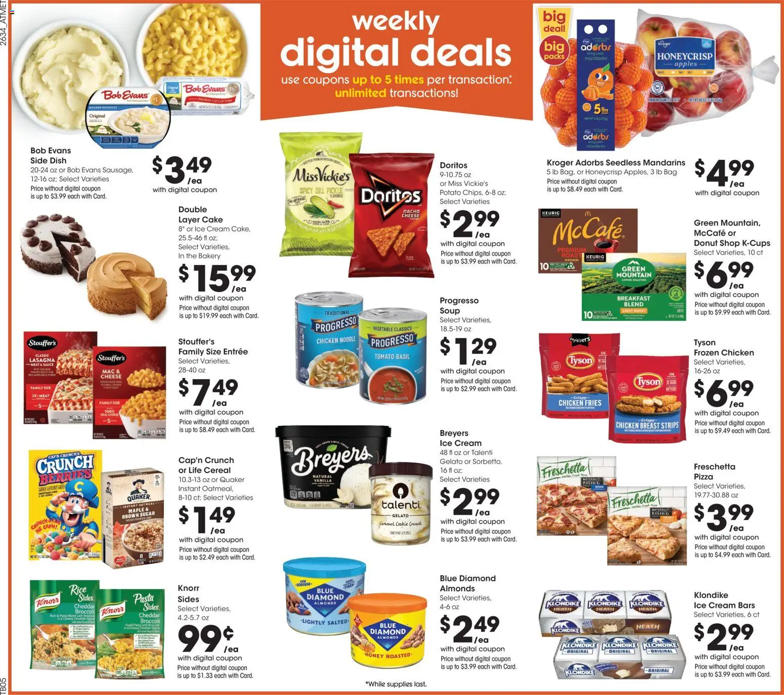 Kroger Weekly Ad - valid from 09/23/2026 | Page: 2 | Products: Rice, Oatmeal, Sauce, Cereal