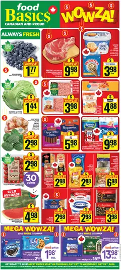 Preview of Food Basics weekly flyer / circulaire from shop Food Basics valid from Jul 23, 2026