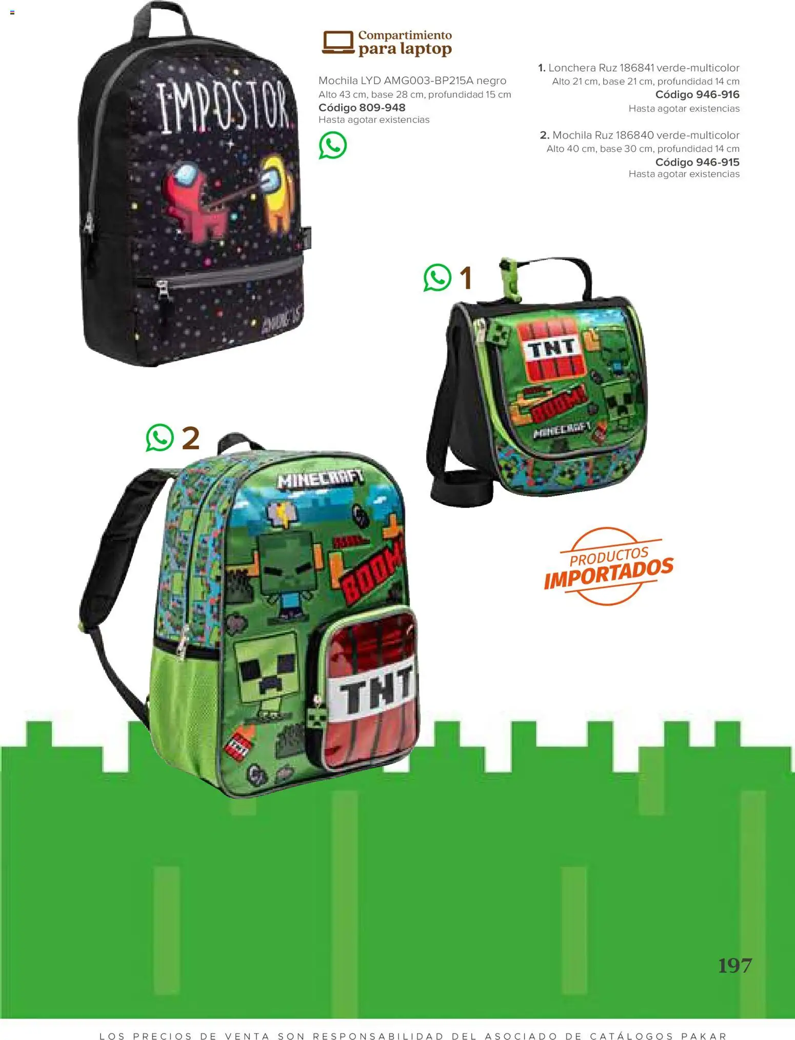 Nuevas ofertas de SC Pakar válidas en toda la República Mexicana desde el 31/07/2026. ¡Encuentra las mejores ofertas en SC Pakar catálogo Ropa! | Página: 197 | Productos: Mochila
