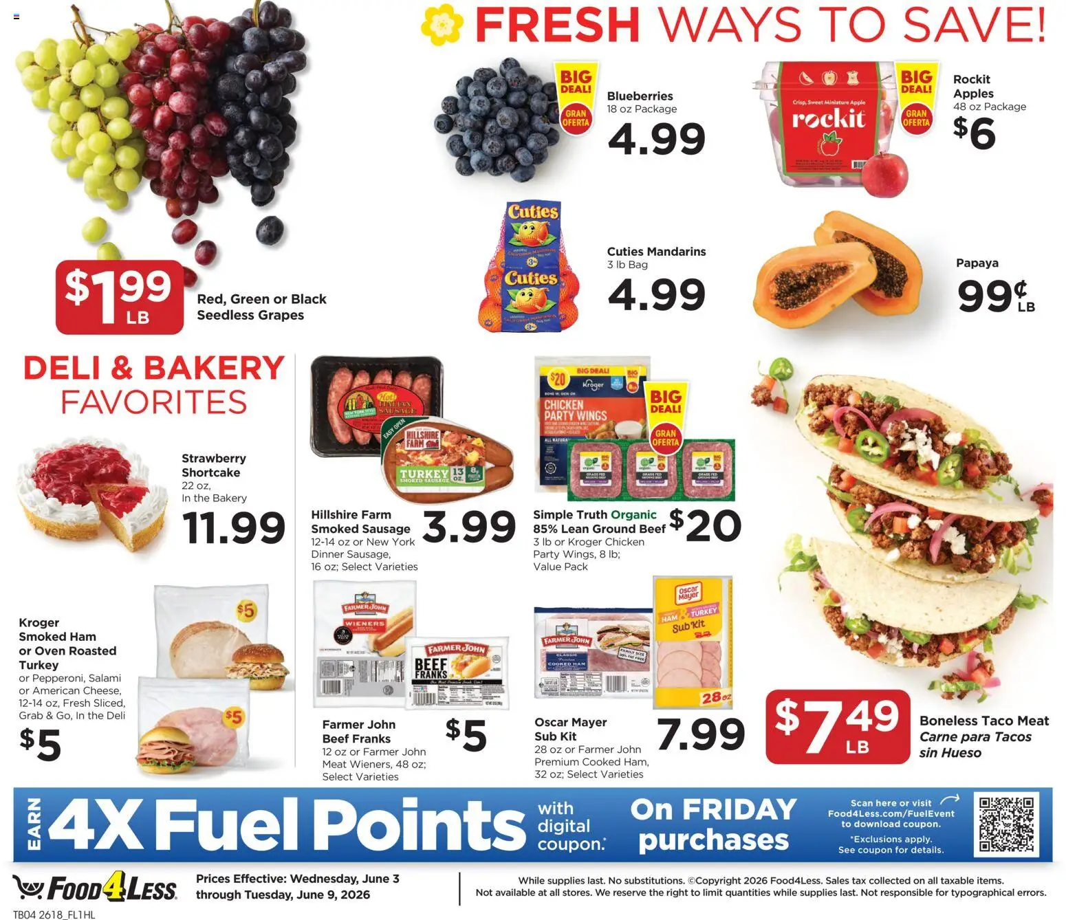 The new Food 4 Less flyer is now online. See all June offers on your mobile and save! | United States