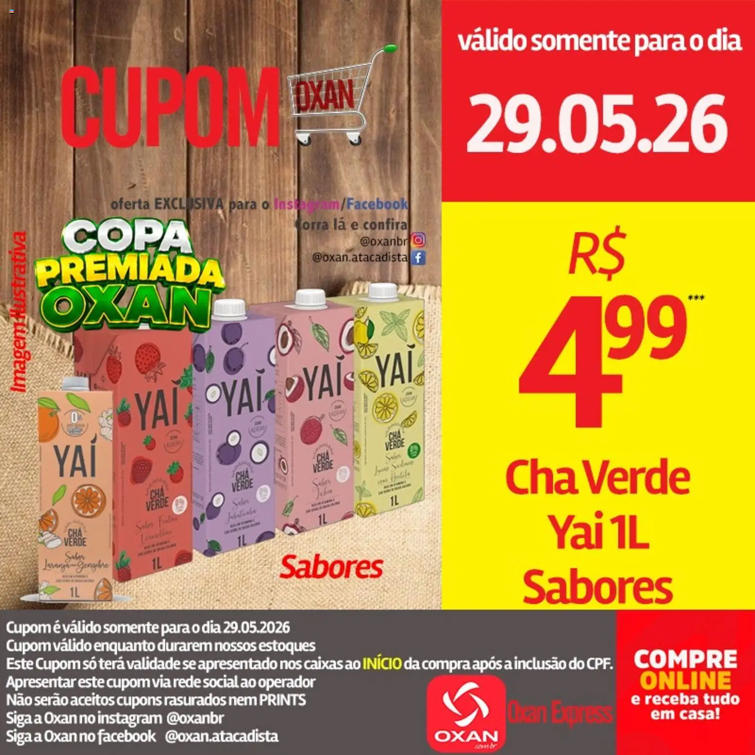 Oxan Atacadista Folheto - válido de 29.05.2026 | Página: 15 | Produtos: Gengibre, Copa, Chá, Chá verde