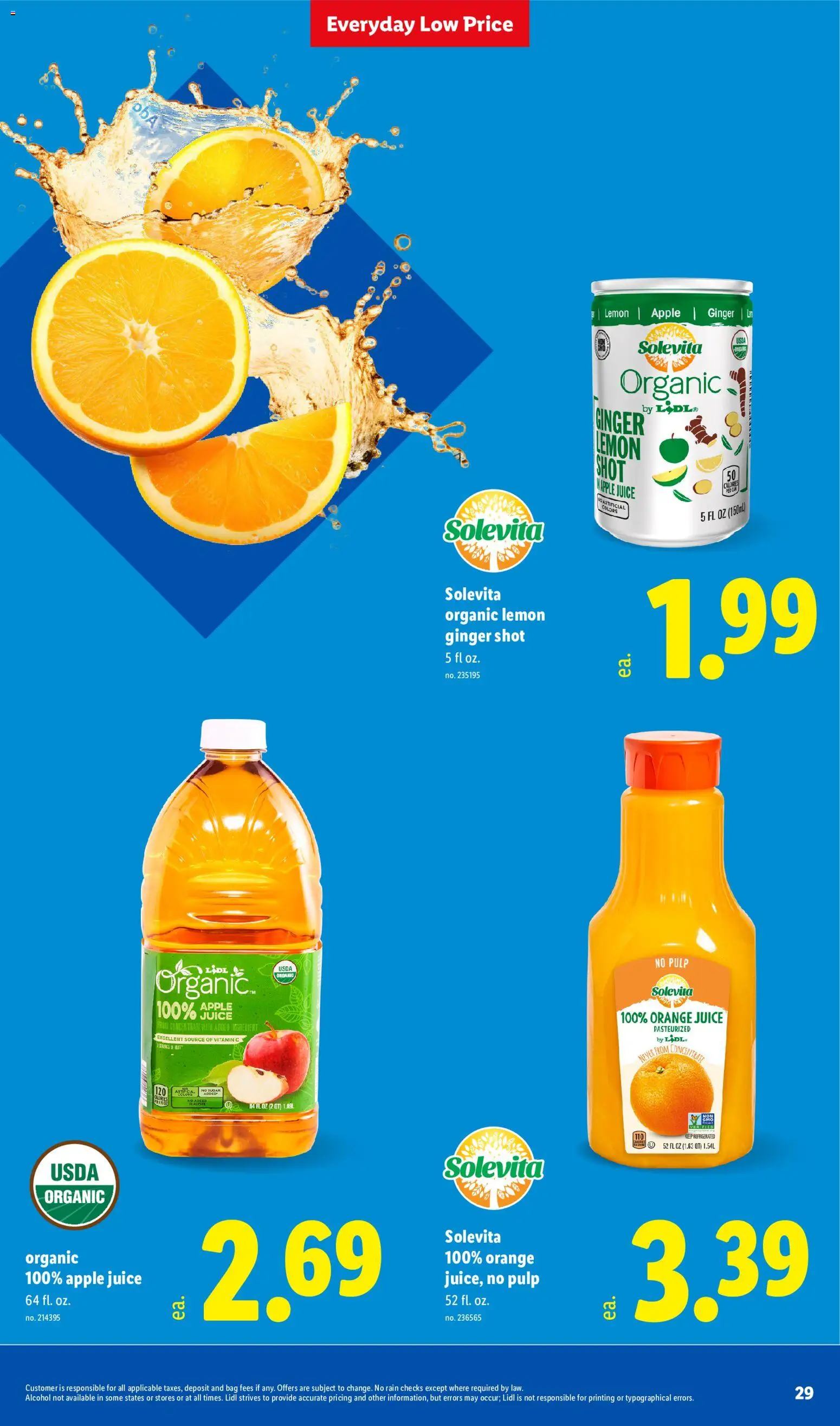 Lidl Weekly Ad - valid from 27.05.2026 | Page: 29 | Products: Ginger, Juice, Sugar, Bag