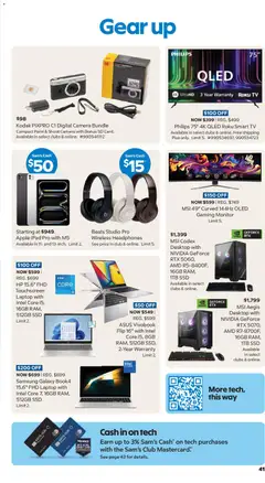 Preview of Sam's Club weekly ads valid from 07/22/2026 | Page: 41 | Products: Camera, Ipad, Desktop, SSD