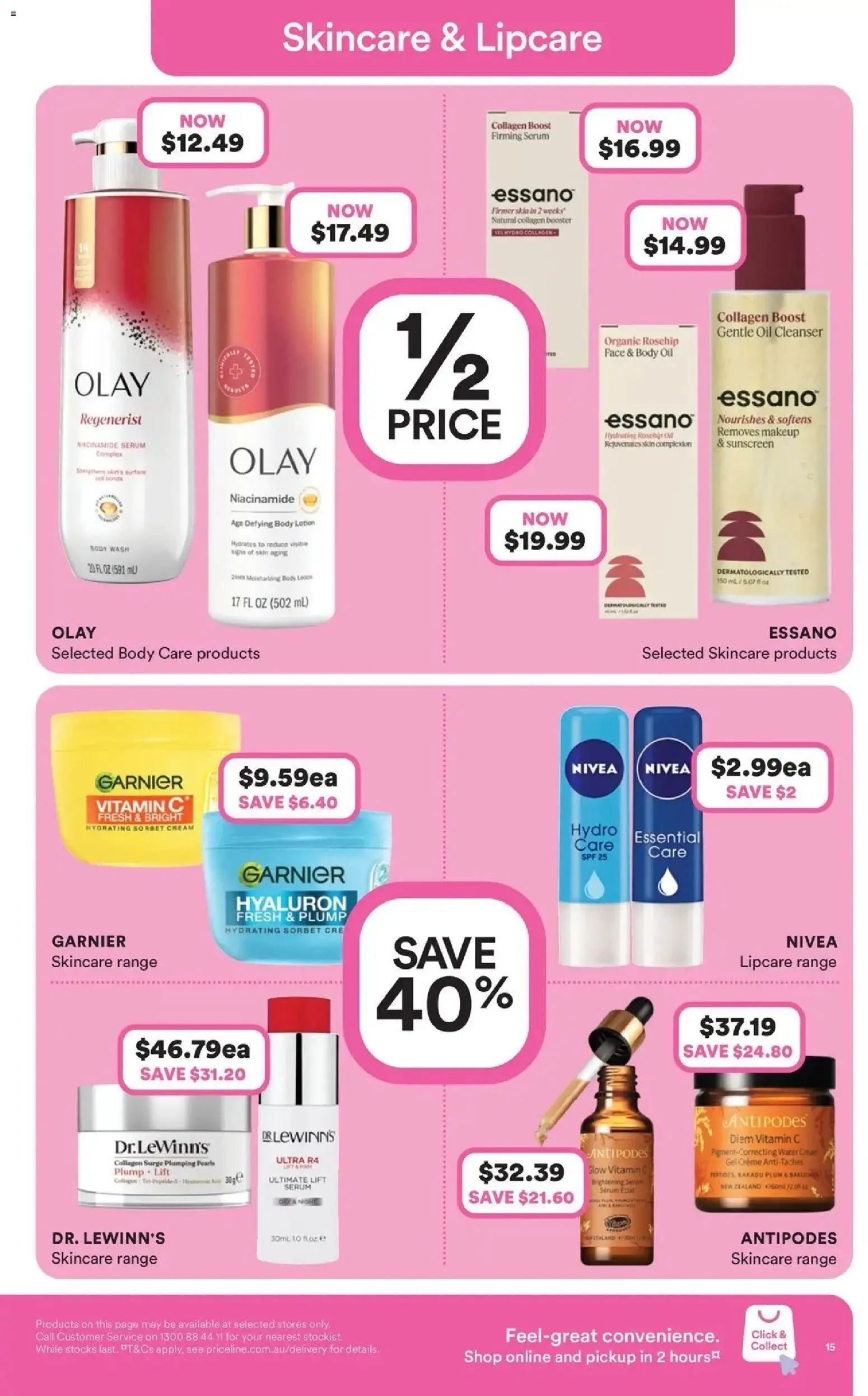 Priceline Pharmacy catalogue - valid from 17.06.2026 | Page: 15 | Products: Oil, Sunscreen, Lotion, Makeup