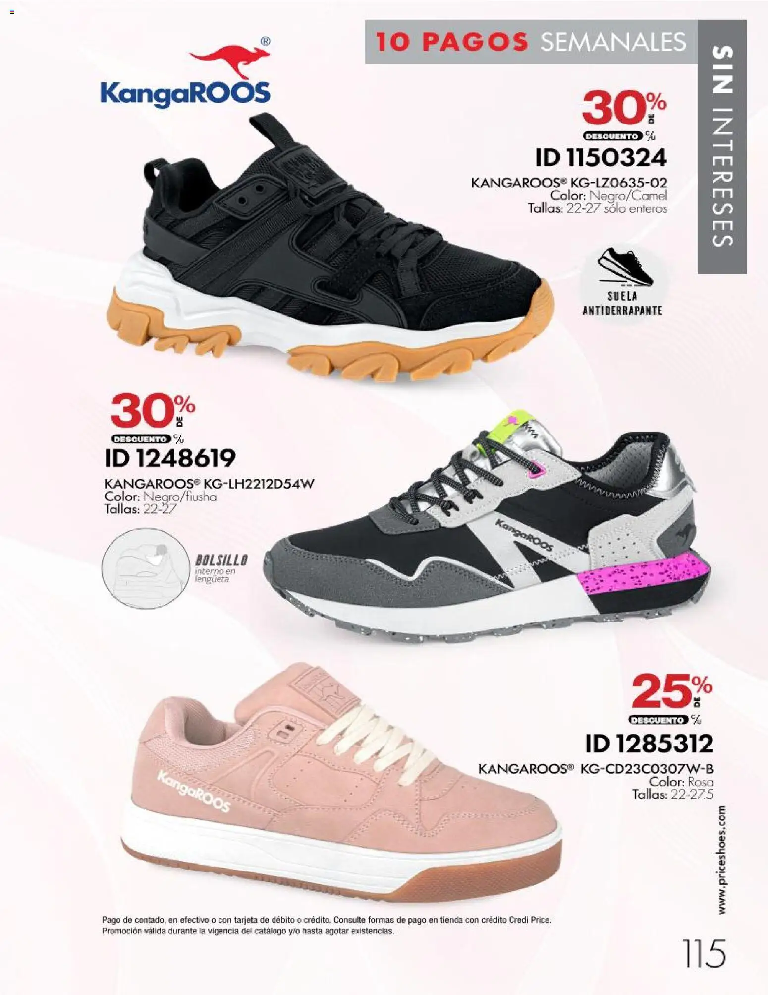 Nuevas ofertas de Price Shoes válidas en toda la República Mexicana desde el 28/10/2026. ¡Encuentra las mejores ofertas en Price Shoes catálogo 10 pagos sin intereses! | Página: 115