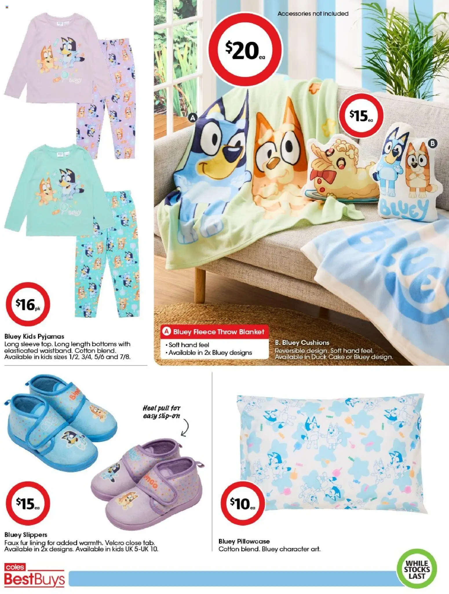 Coles catalogue - valid from 17/07/2026 | Page: 7 | Products: Fur, Pyjamas, Accessories, Blanket