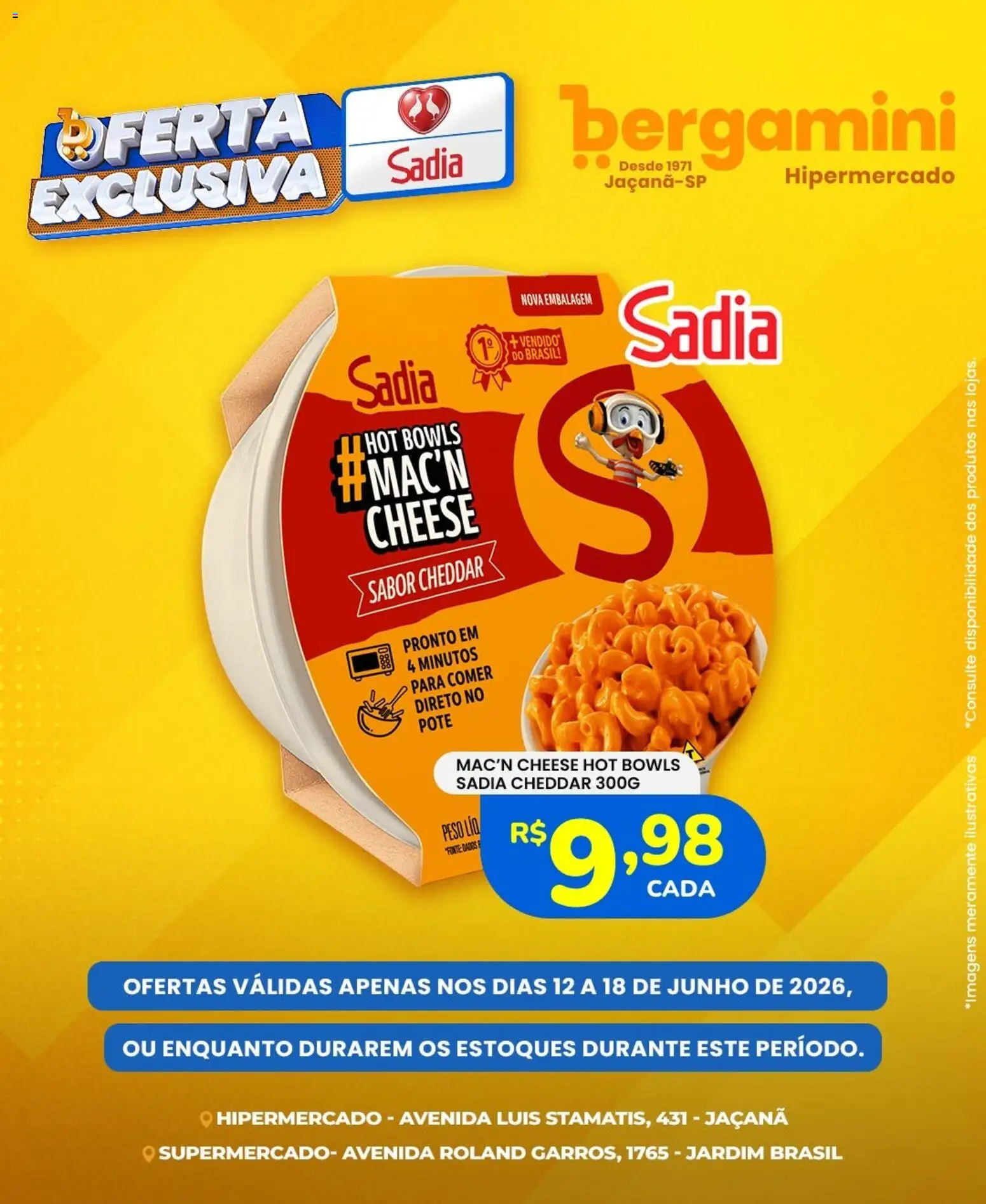 Supermercado Bergamini Folheto - válido de 12.06.2026 | Página: 2 | Produtos: Cheddar