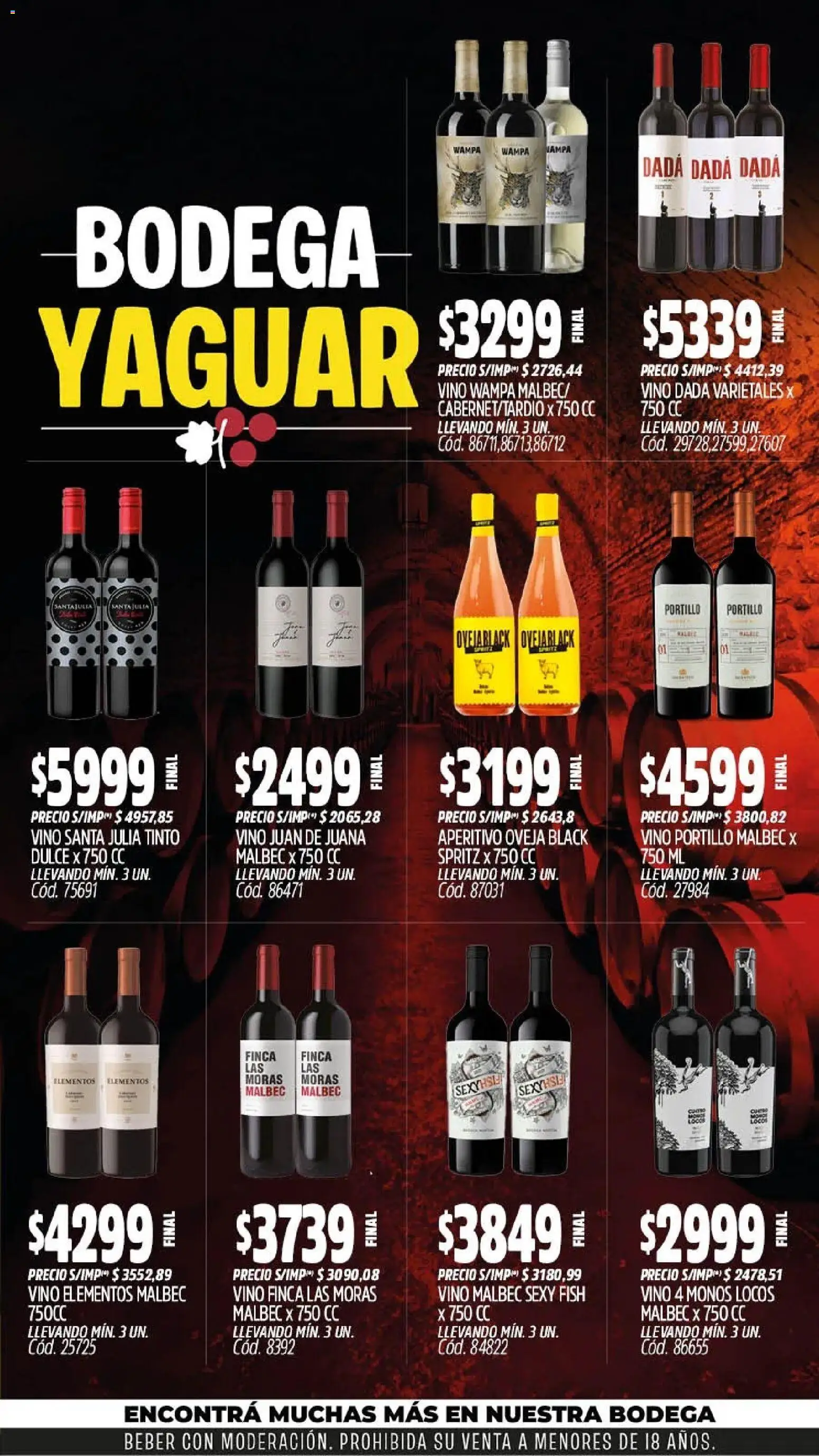 Yaguar - Oferta Semanal Trelew │ válido desde el 03/08/2026 | Página: 7 | Productos: Vino