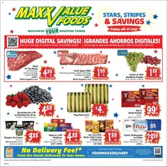 Preview of FoodMaxx weekly ads valid from 07/01/2026 | Page: 1 | Products: Pork, Strawberries, Ice cream, Blueberries