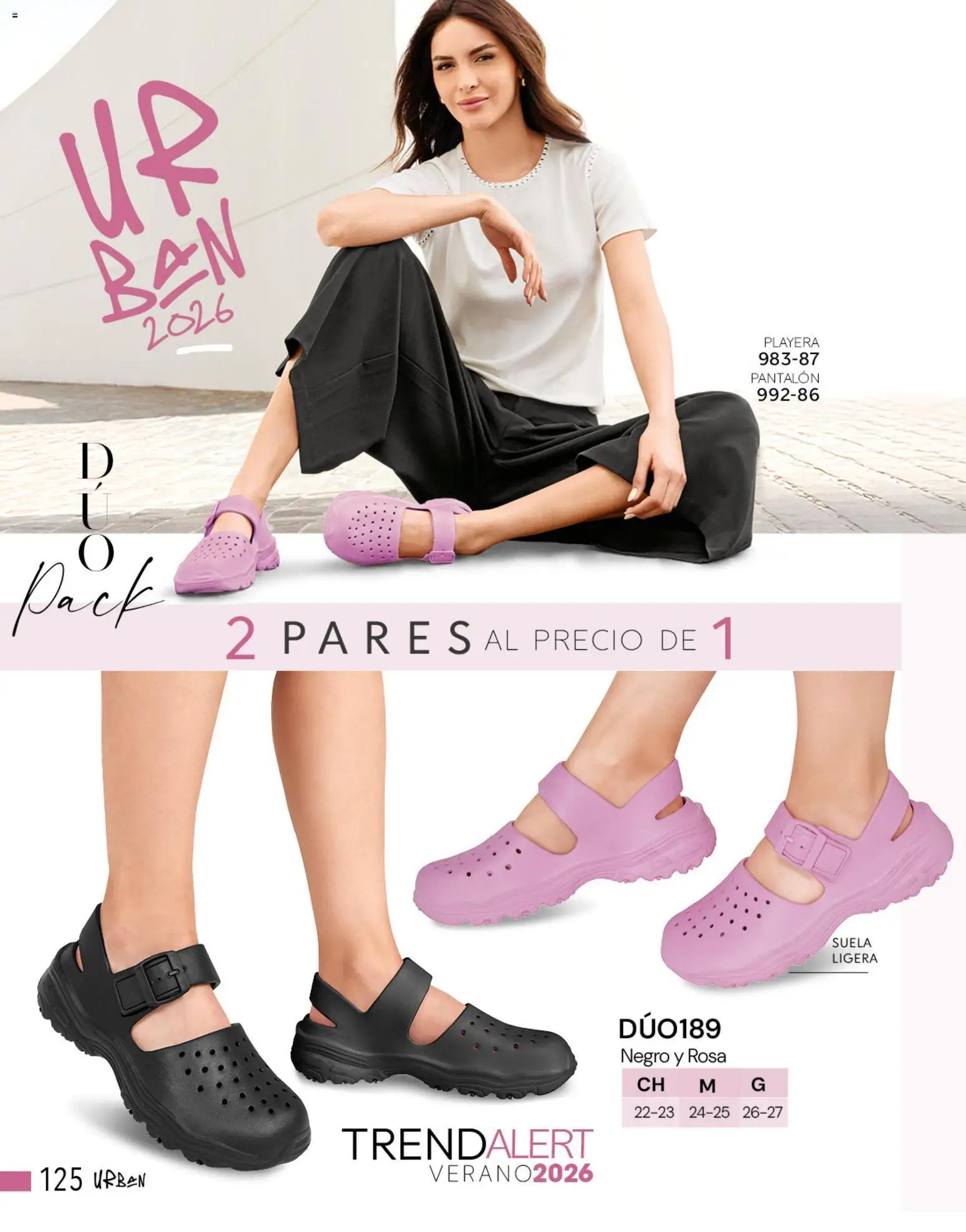 Nuevas ofertas de Cklass válidas en toda la República Mexicana desde el 05.03.2026. ¡Encuentra las mejores ofertas en Cklass catálogo Complemento Verano Calzado! | Página: 133 | Productos: Playera